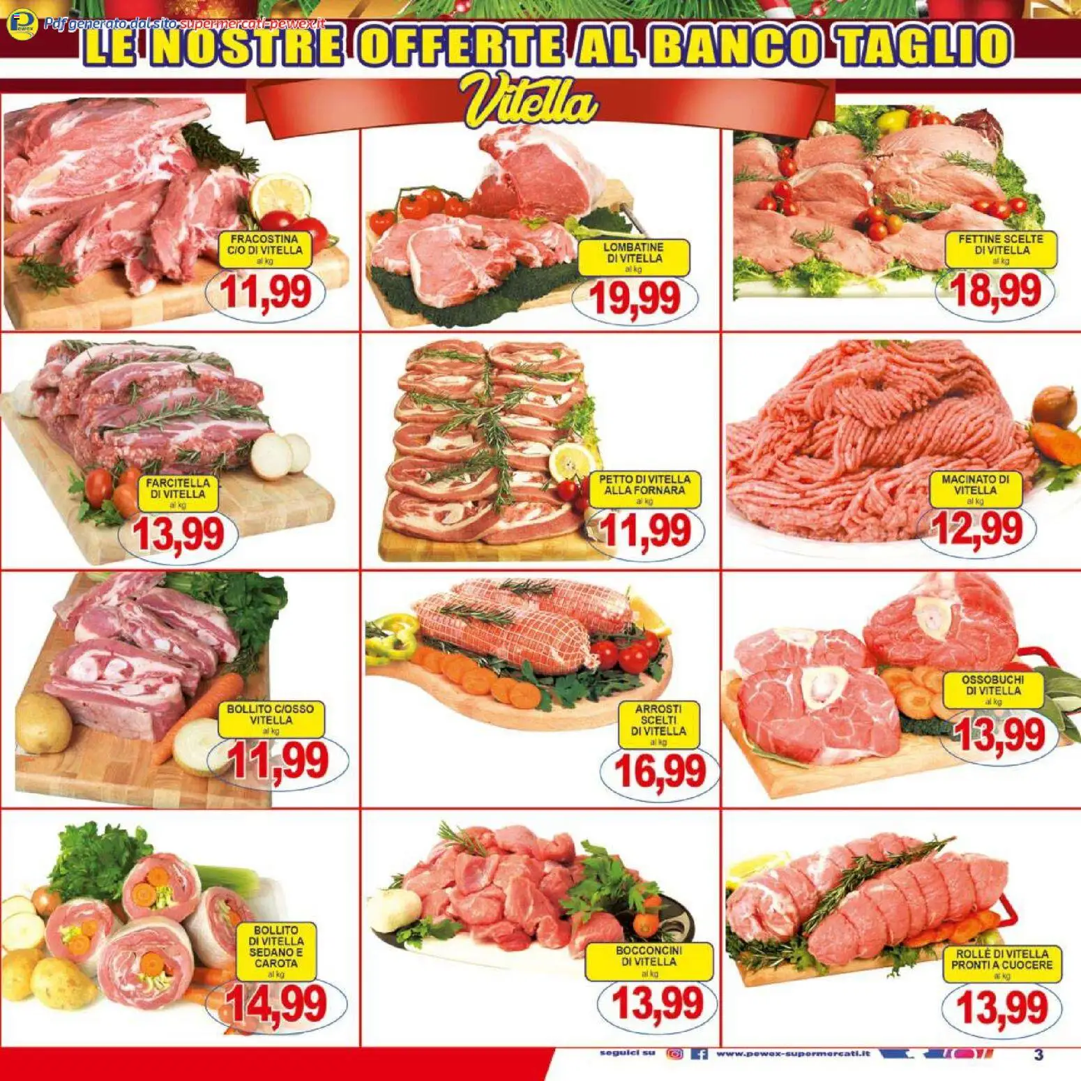 Volantino Pewex del 27.12.2025 | Pagina: 3 | Prodotti: Carota, Sedano, Macinato