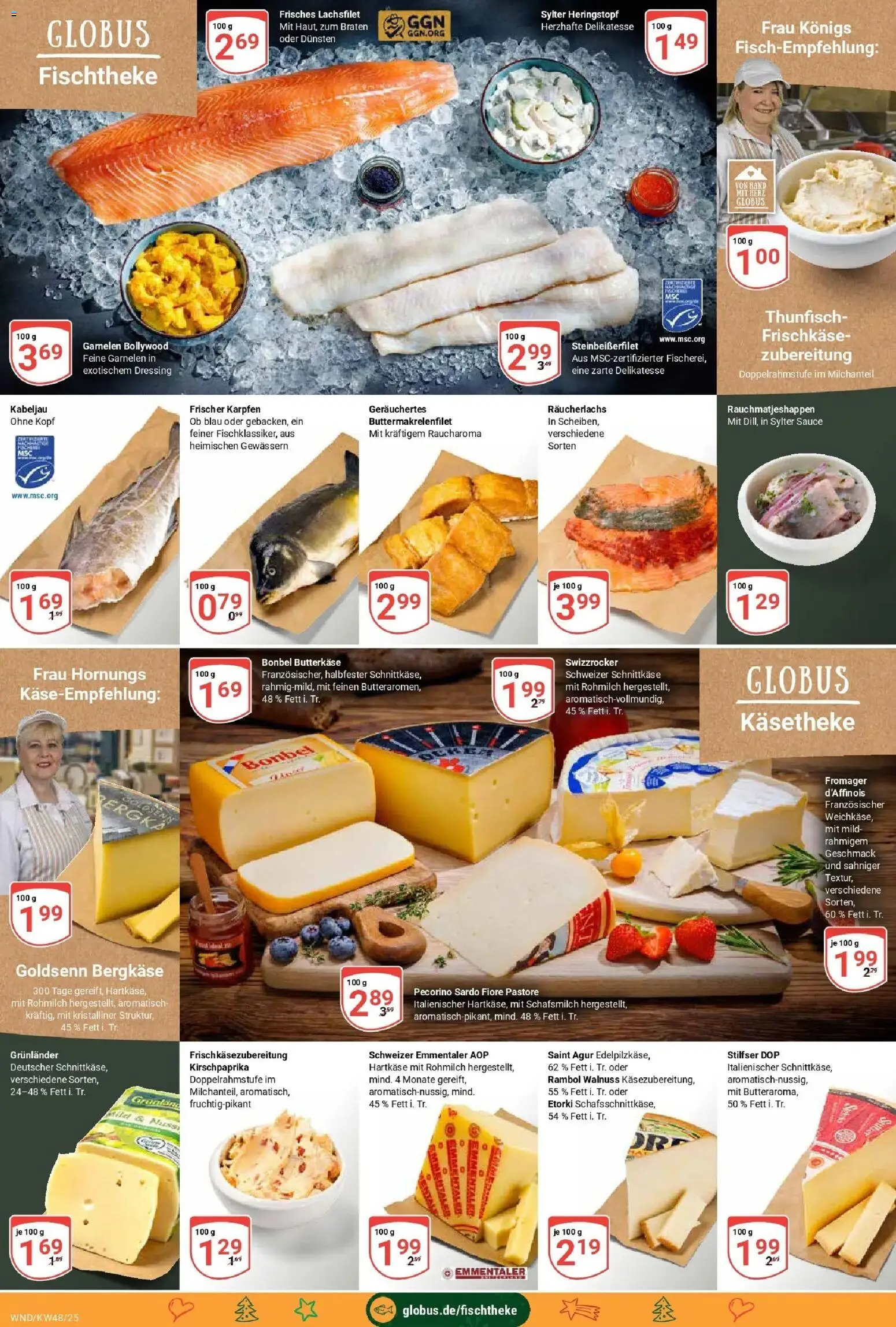 Globus prospekt St. Wendel	 – gültig ab 23.11.2025 | Seite: 11 | Produkte: Dressing, Räucherlachs, Grunlander, Frischkase
