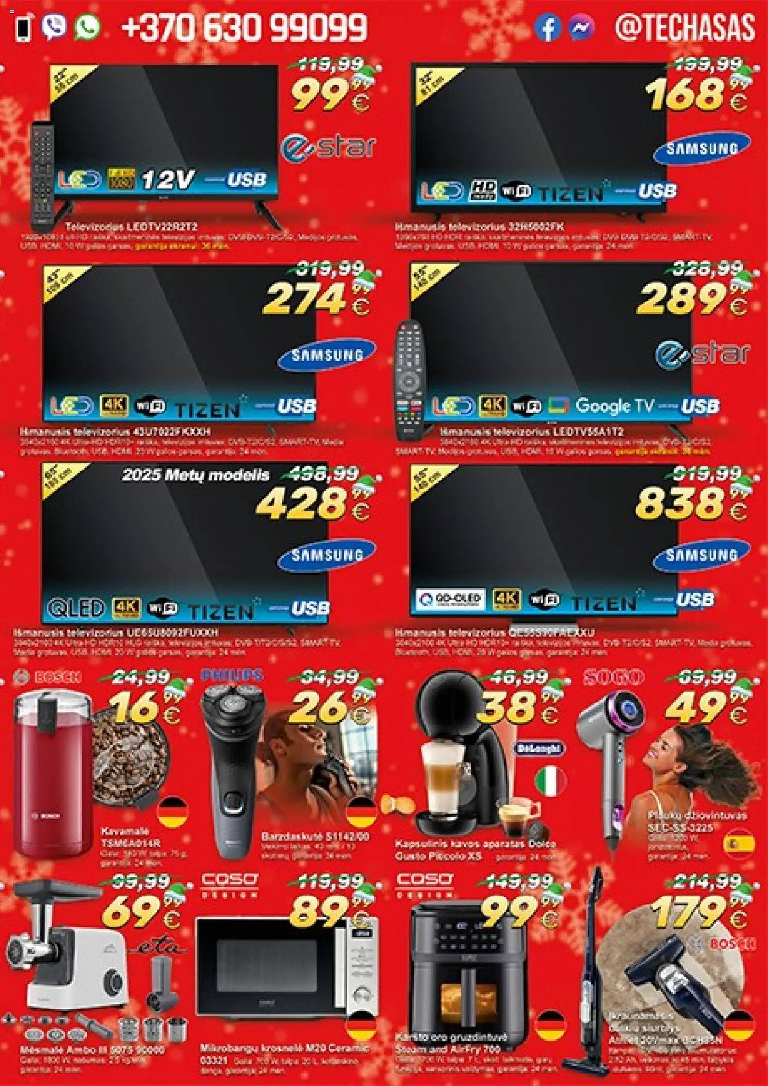 TECHasas akcijos nuo 09.12.2025 | Puslapis: 3 | Prekių: Tv, Televizorius, USB