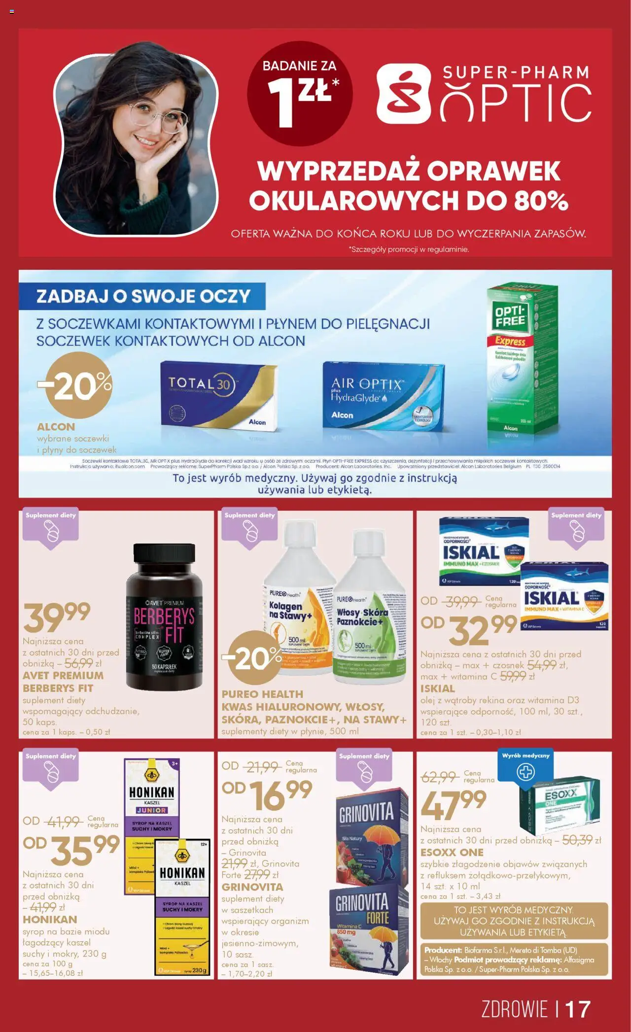 Super-pharm Gazetka od 18.09.2025 | Strona: 17 | Produkty: Czosnek, Syrop, Olej