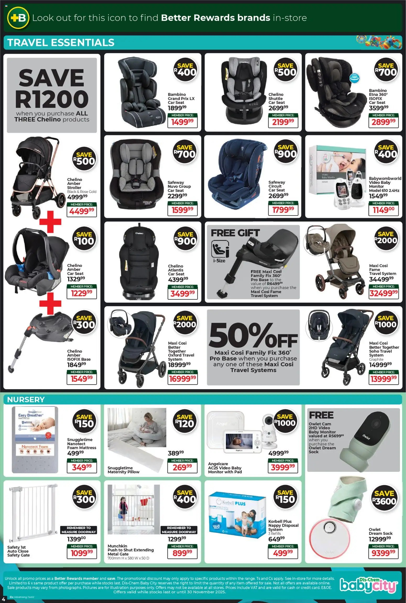 New Baby City catalogue – valid from 24.11.2025 | Page: 4 | Products: Monitor, Pillow, Gate, Foam