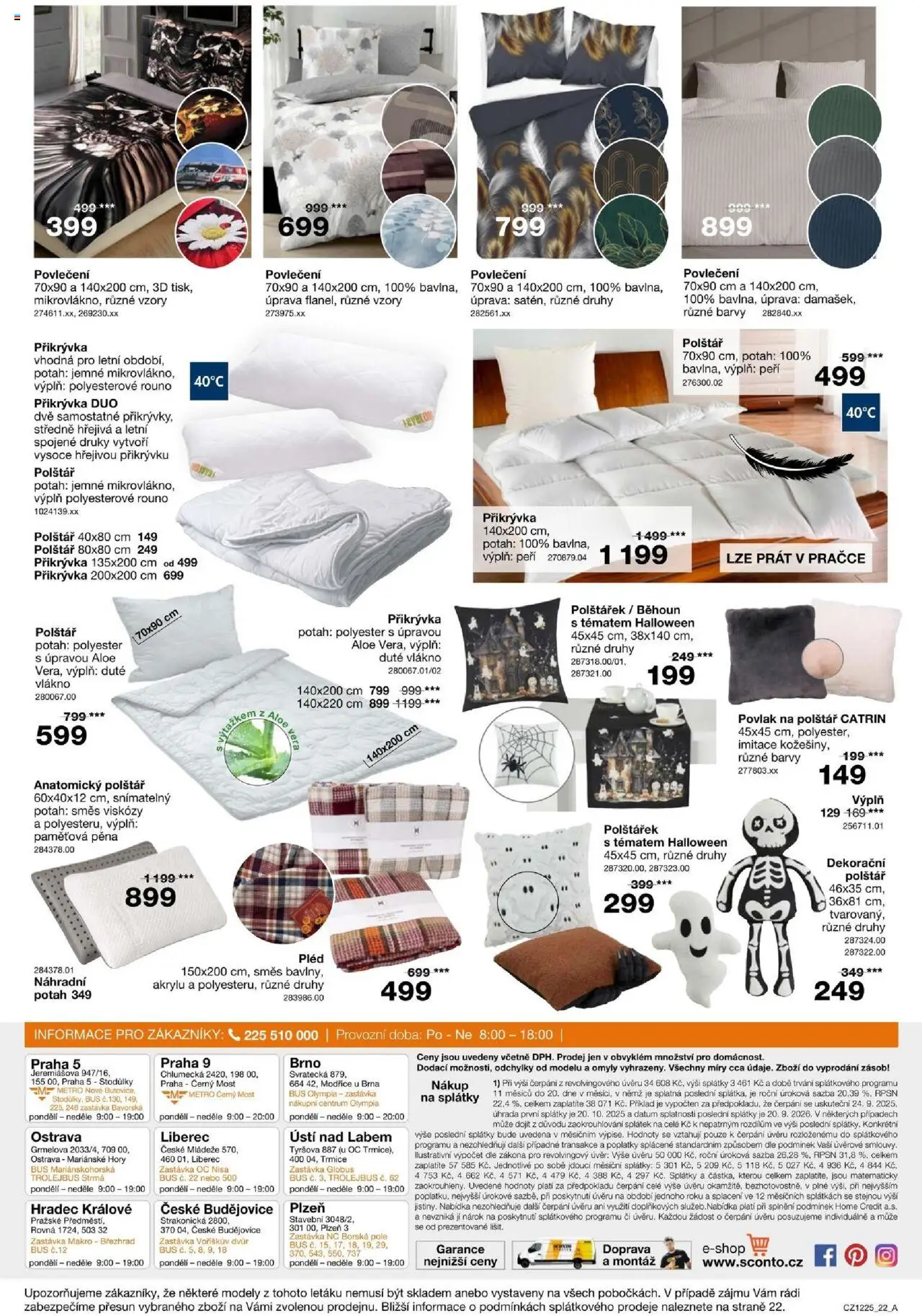 Sconto nábytek leták od 24.09.2025 | Strana: 22 | Produkty: Mošt, Povlečení, Polštář, Běhoun