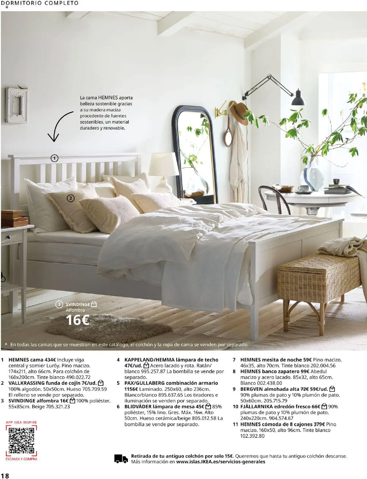 Catálogo IKEA Dormitorios │ válido desde el 04.02.2025 | Página: 18 | Productos: Tinte, Ropa, Funda, Lámpara