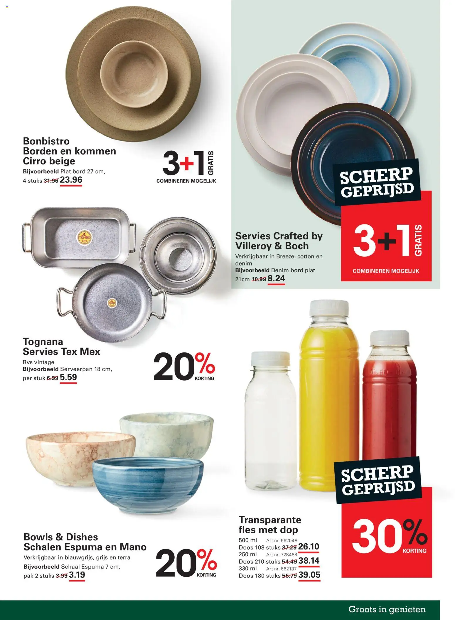 {H1} | Pagina: 69 | Producten: Servies, Bord, Schaal, Fles