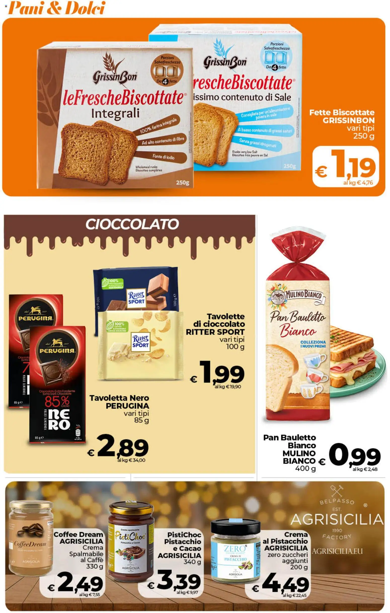 Volantino Ipercoop del 07.04.2026 | Pagina: 40 | Prodotti: Caffè, Farina, Cacao, Fette biscottate