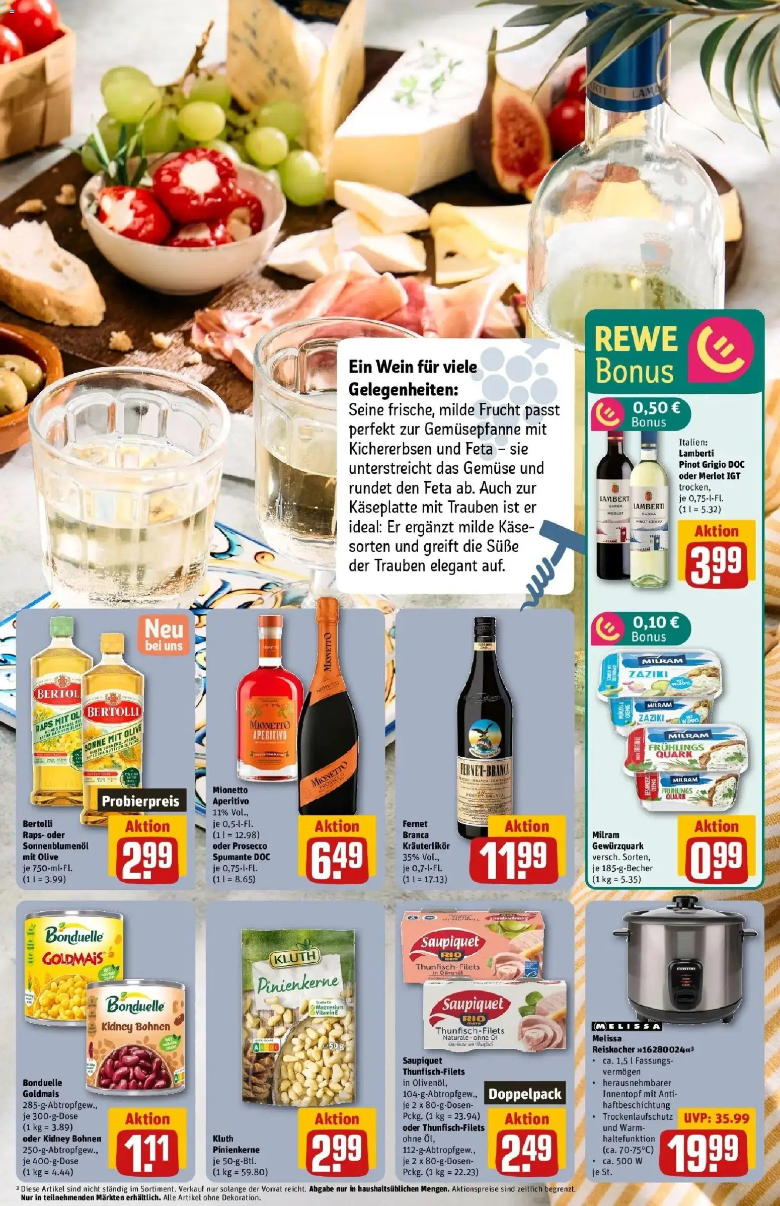 Rewe Prospekt Alzenau	 – gültig ab 02.03.2026 | Seite: 15 | Produkte: Feta, Käse, Trauben, Wein