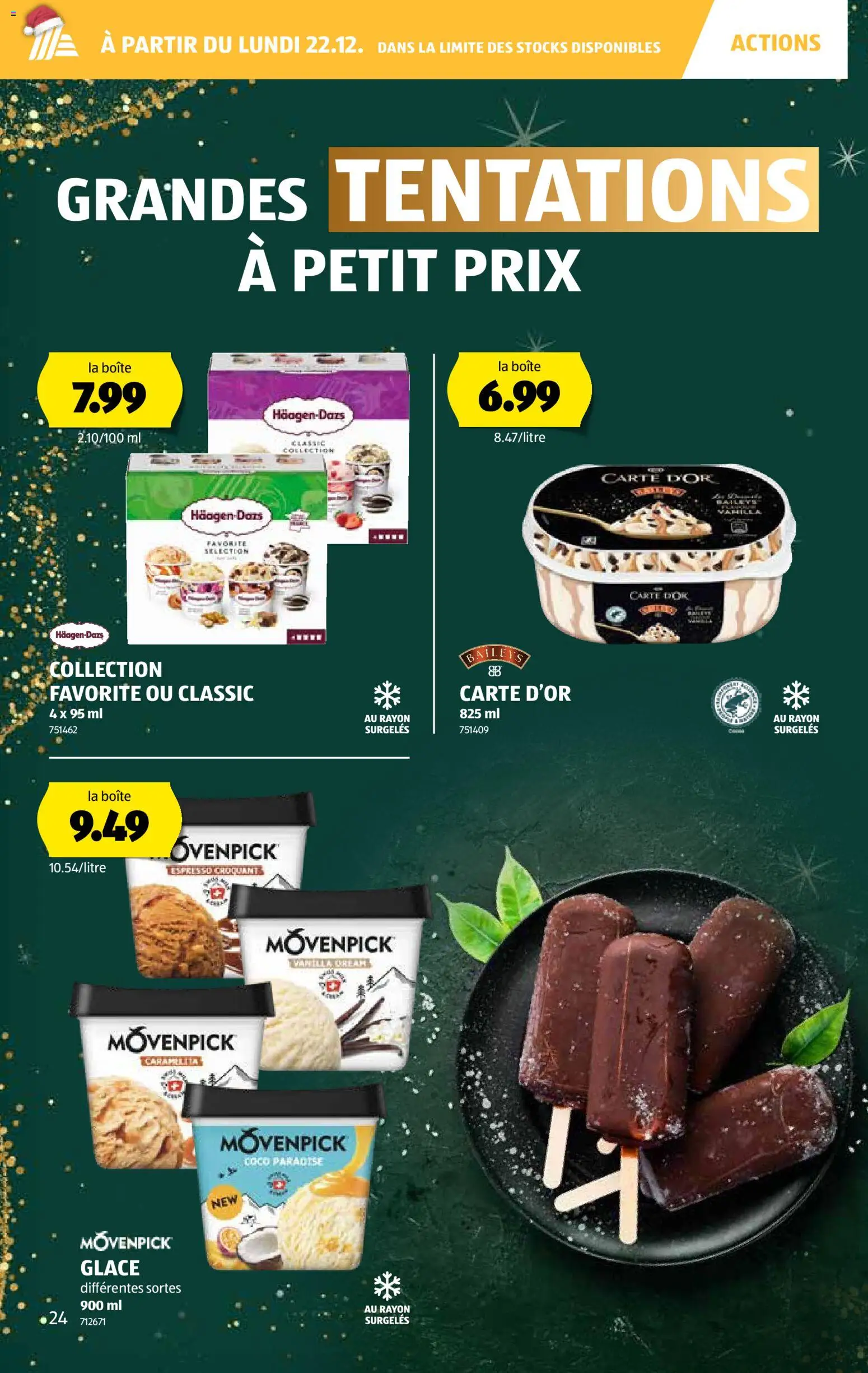 Aldi Aktionen FR – gültig ab 18.12.2025 | Seite: 25 | Produkte: Glace