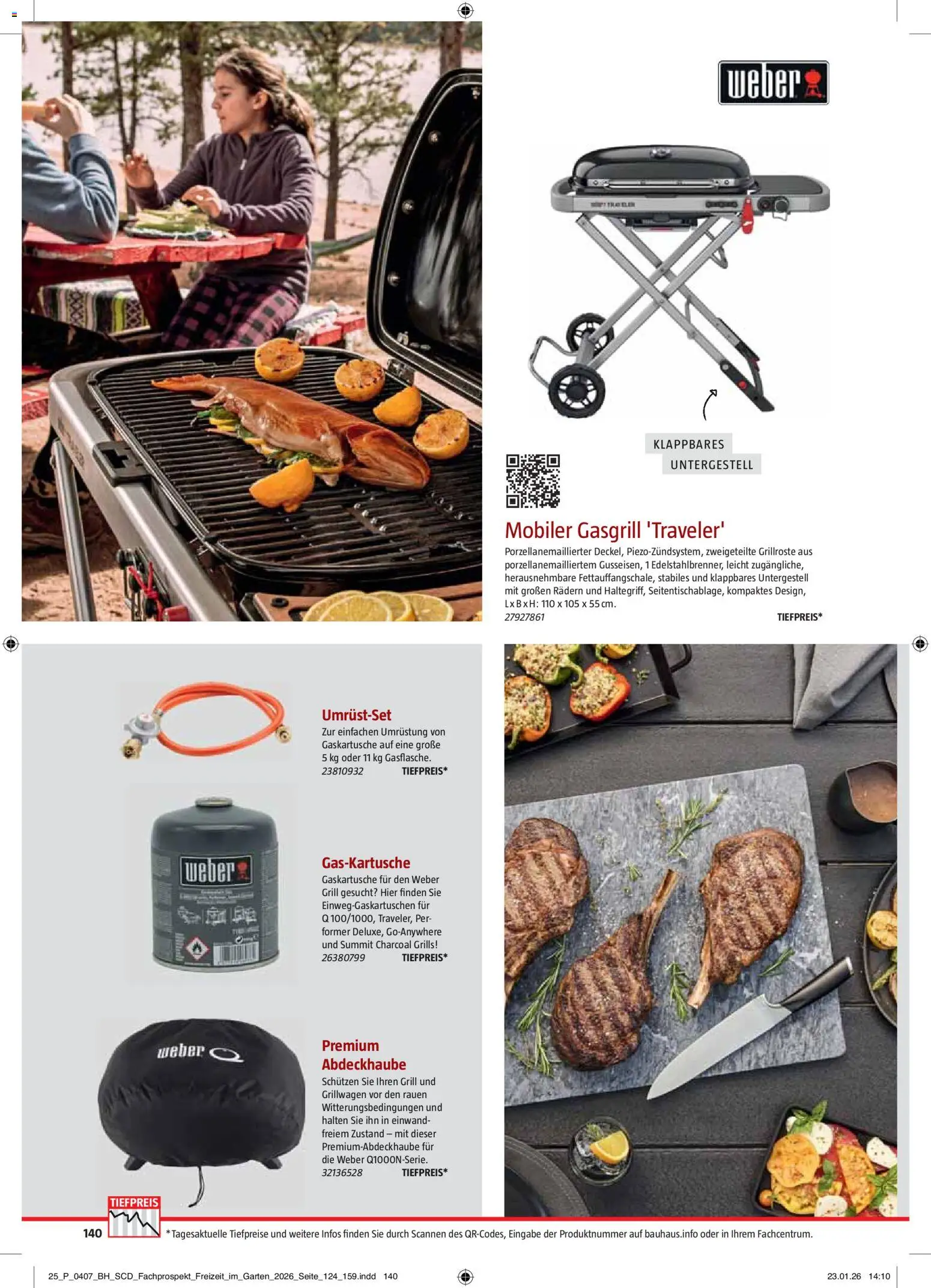 Bauhaus Freizeit im Garten gültig ab 01.05.2026 | Seite: 140 | Produkte: Grill