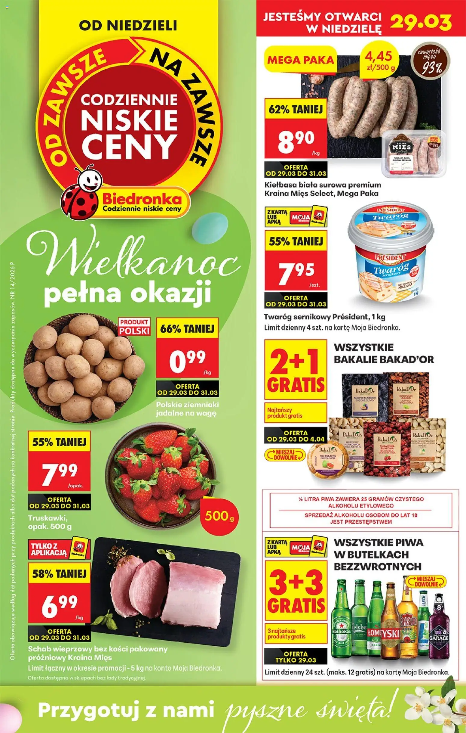 Biedronka Polsko leták od 29.03.2026 | Strana: 1 | Produkty: Heineken