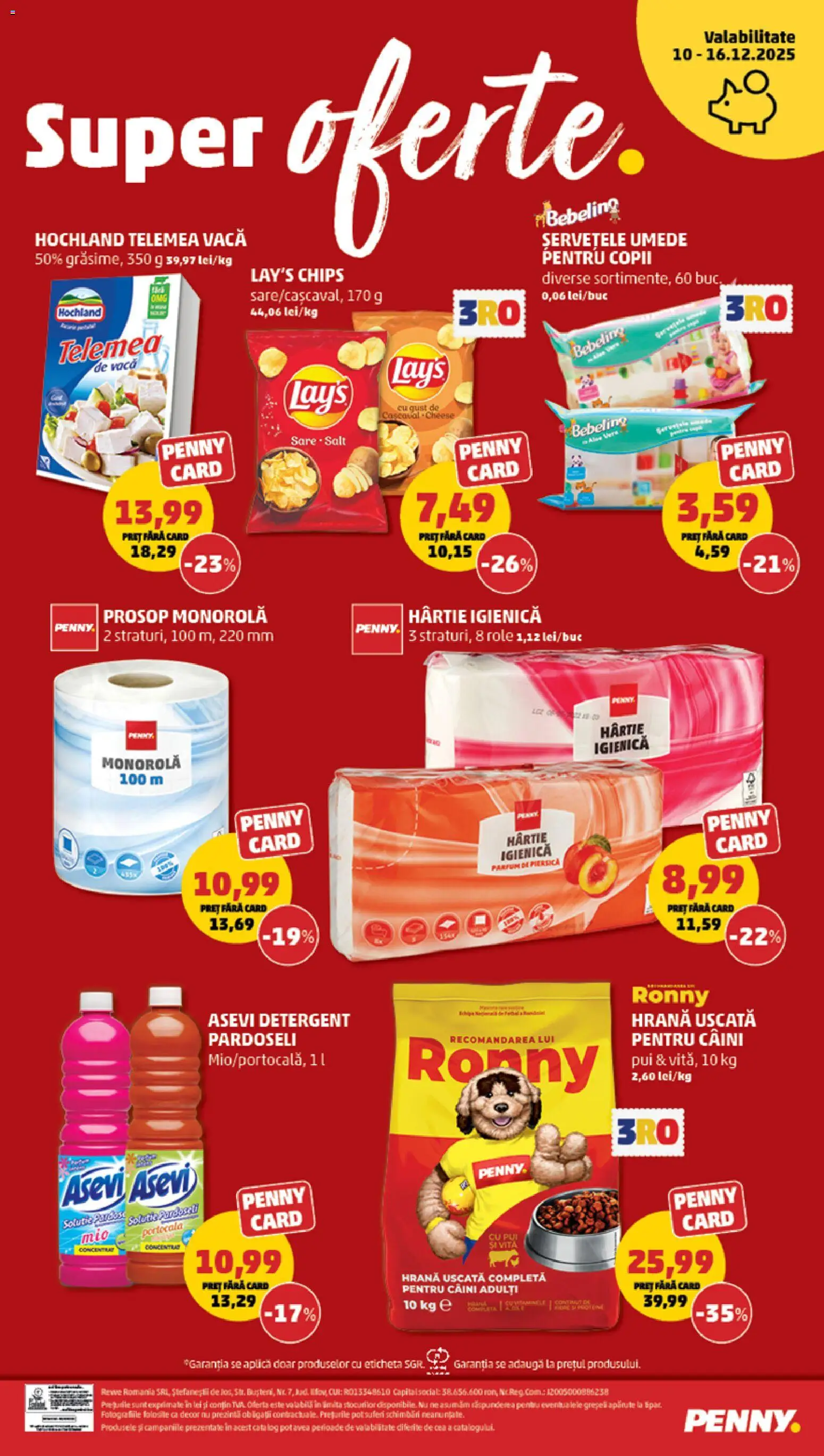 Noul catalog PENNY – valabil de la 10.12.2025 | Pagină: 24 | Produse: Role, Parfum, Detergent, Șervețele umede