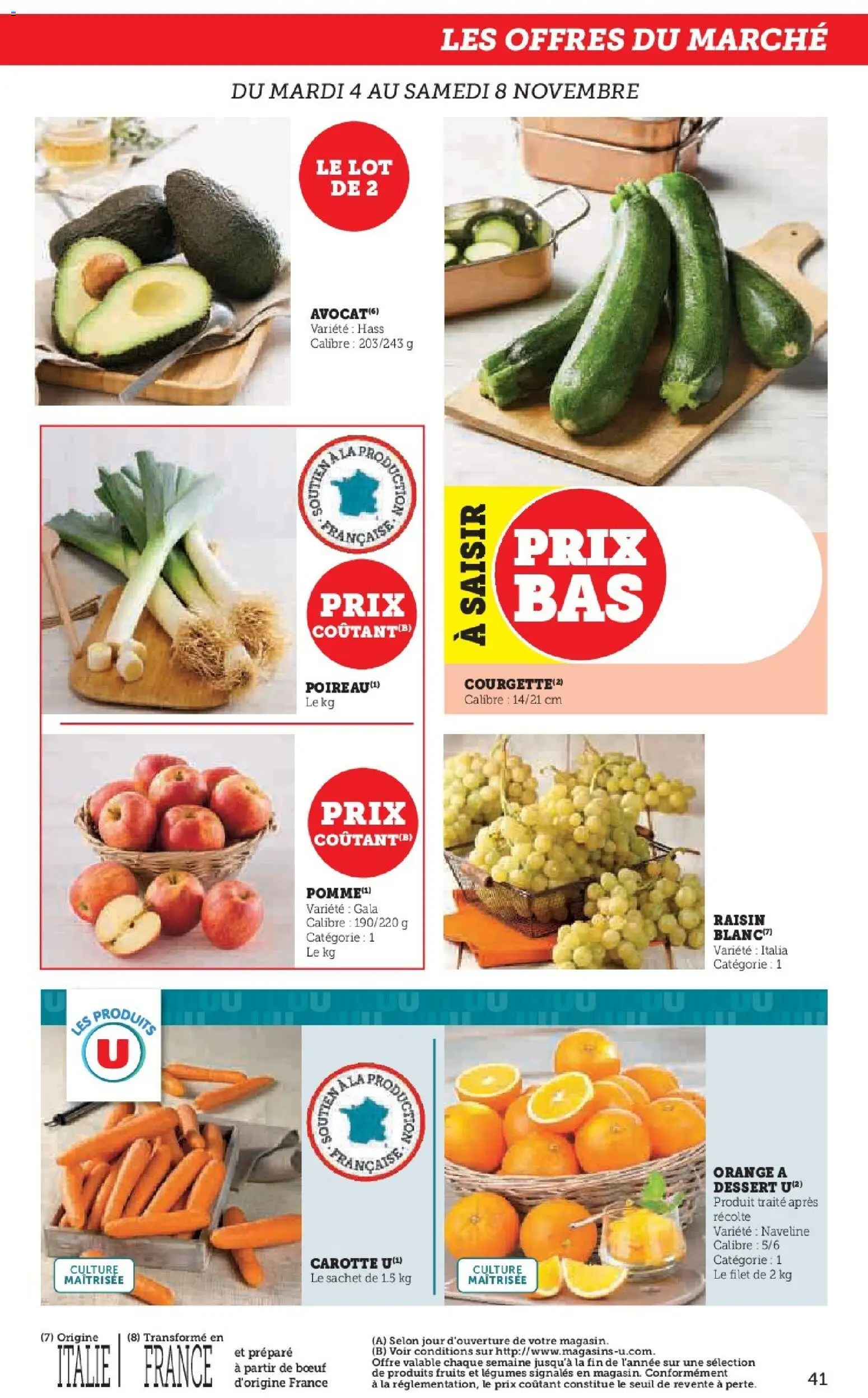 {H1} | Page: 41 | Produits: Orange, Raisin, Carotte