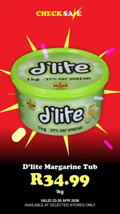 Check Save specials catalogue – valid from 22.04.2026 | Page: 4 | Products: Margarine, Fat spread