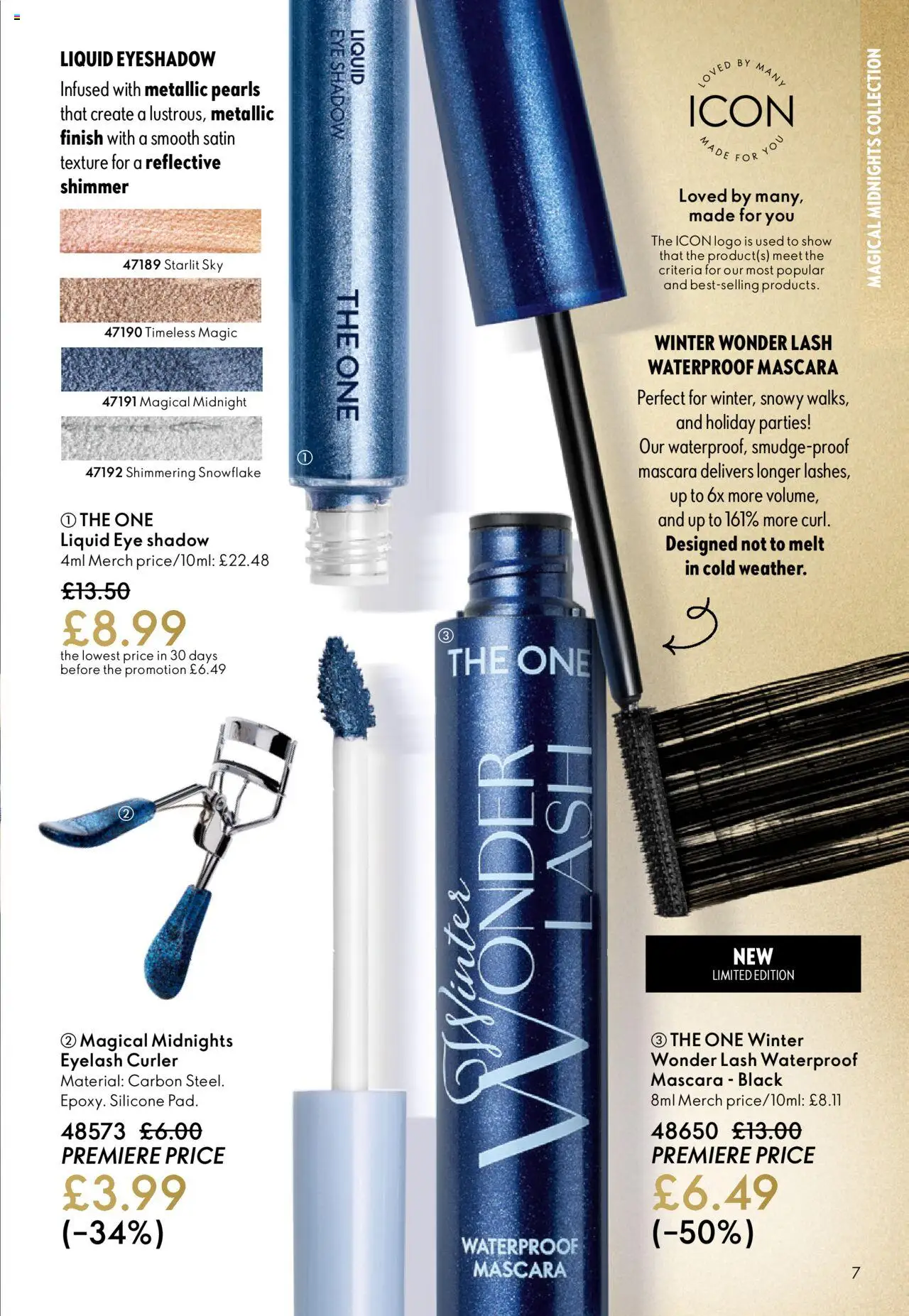 {H1} | Page: 7 | Products: Mascara, Eye shadow