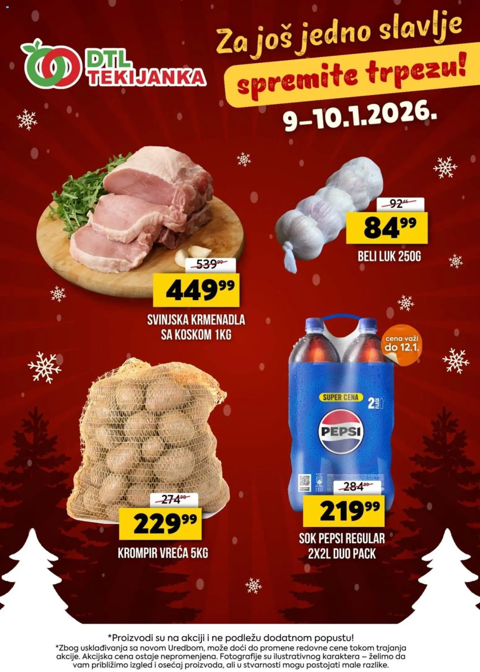 Tekijanka katalog - važi od 09.01.2026 | Strana: 1 | Proizvode: Krompir, Svinjska krmenadla, Krmenadla, Sok