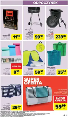 Carrefour Gazetka od 09.06.2025 | Strona: 43 | Produkty: Torba, Koc, Ruszt, Parawan