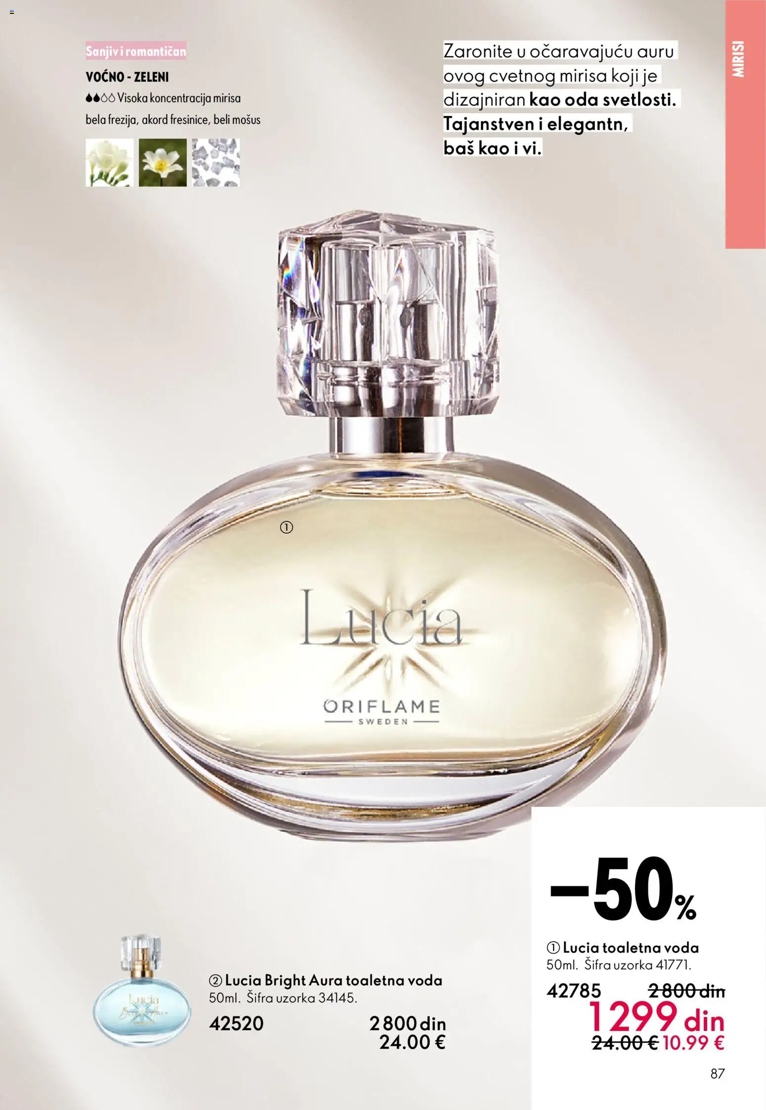 Oriflame katalog - važi od 18.02.2026 | Strana: 87 | Proizvode: Toaletna voda, Voda