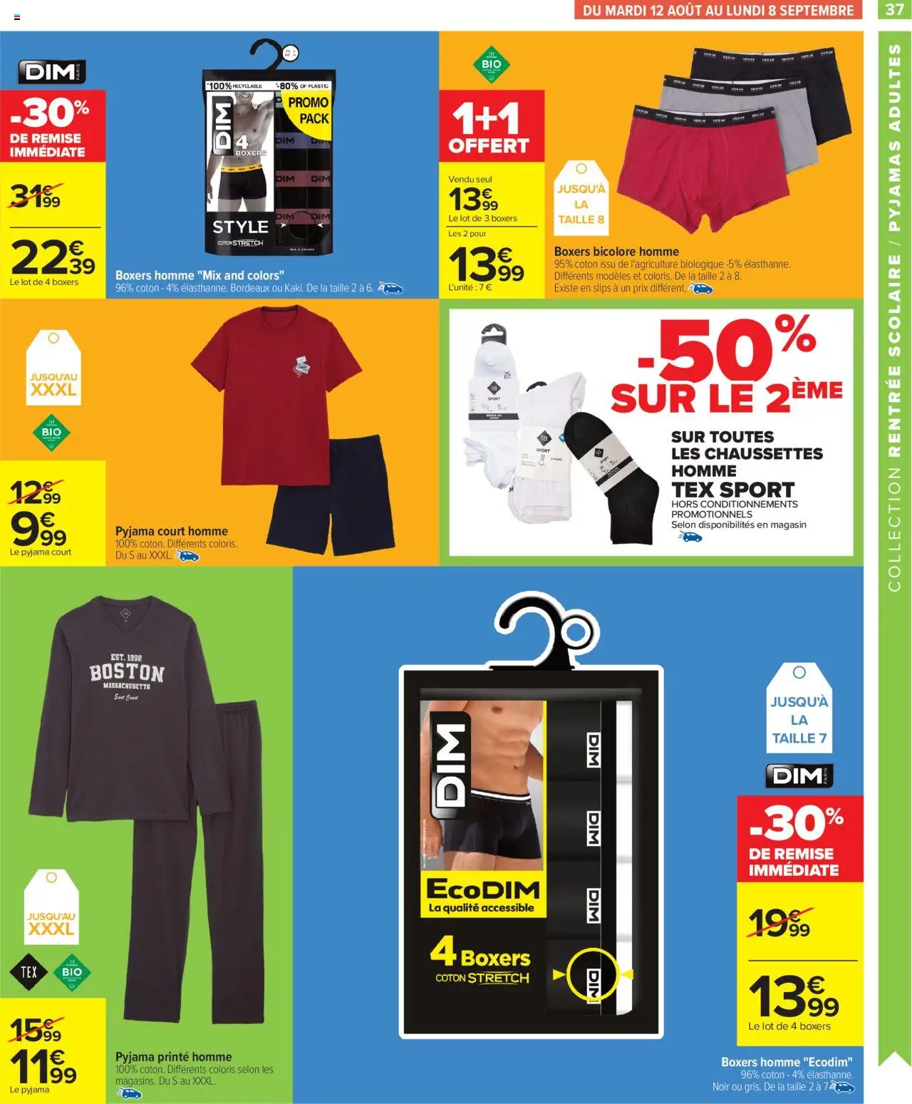  | Page: 39 | Produits: Coton, Pyjamas, Slips, Pyjama