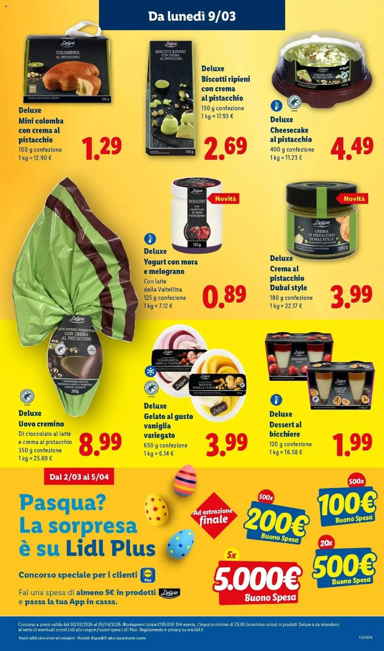 Volantino Lidl del 09.03.2026 | Pagina: 19 | Prodotti: Crema, Yogurt, Biscotti, Latte