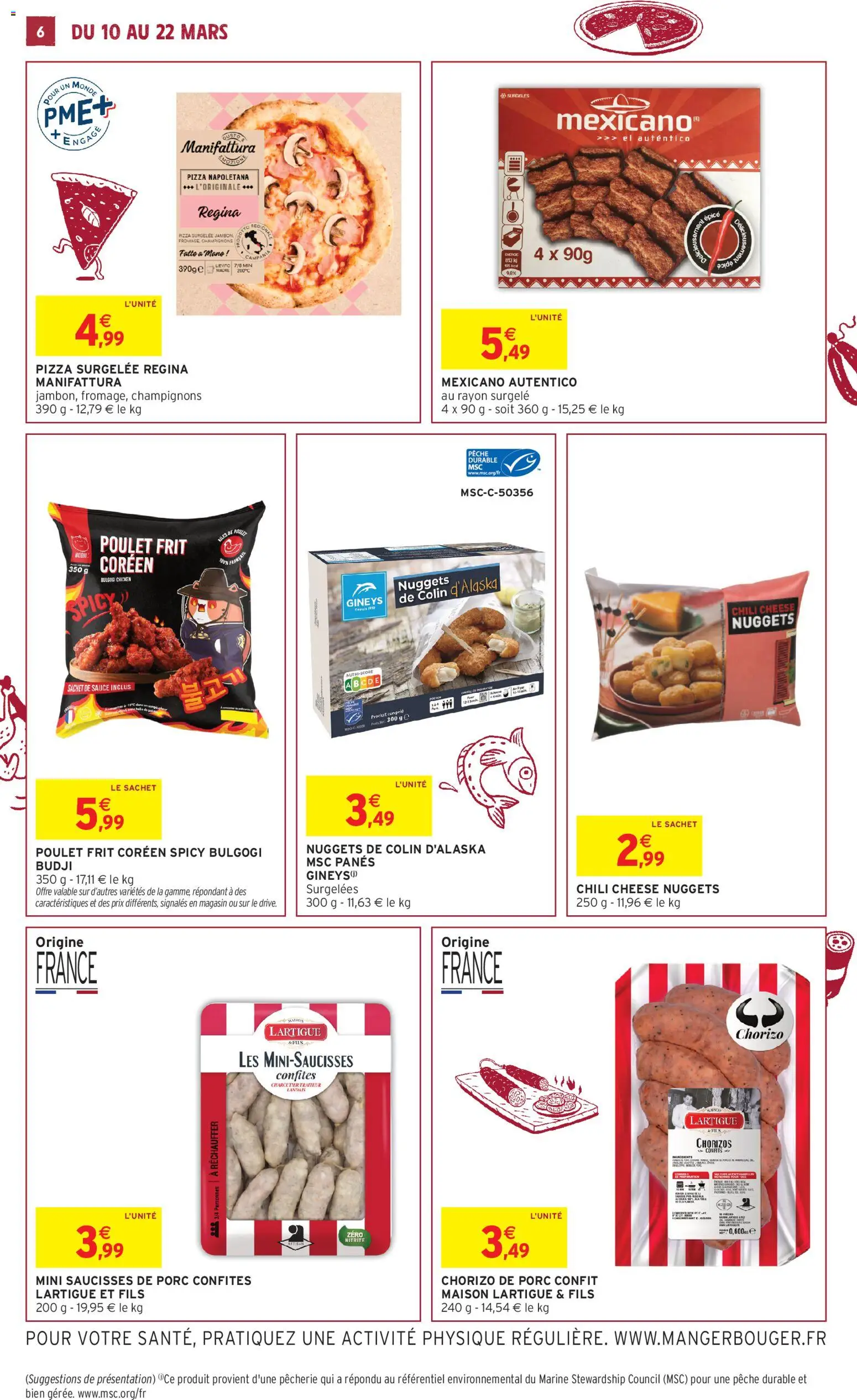 {H1} | Page: 6 | Produits: Chorizo, Pois, Pizza, Porc