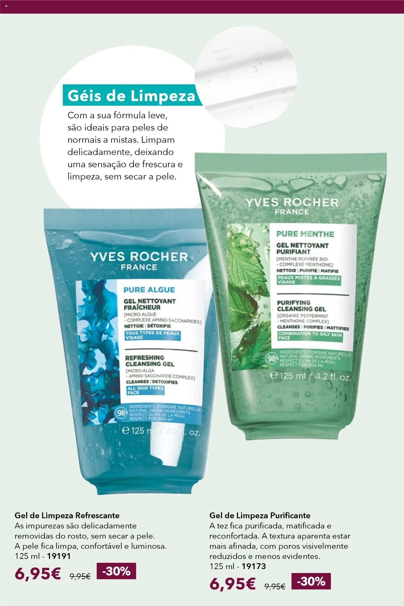 Yves Rocher catálogo 2 │ válido de 30.01.2026 | Página: 28 | Produtos: Gel de limpeza