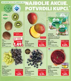 Mango, komad, Zemlje porijekla Peru, Brazil - Pregled kataloga iz trgovine Kaufland, vrijedi od 25.03.2026 | Stranica: 2 | Proizvodi: Salata, Mango, Cikla, Borovnica