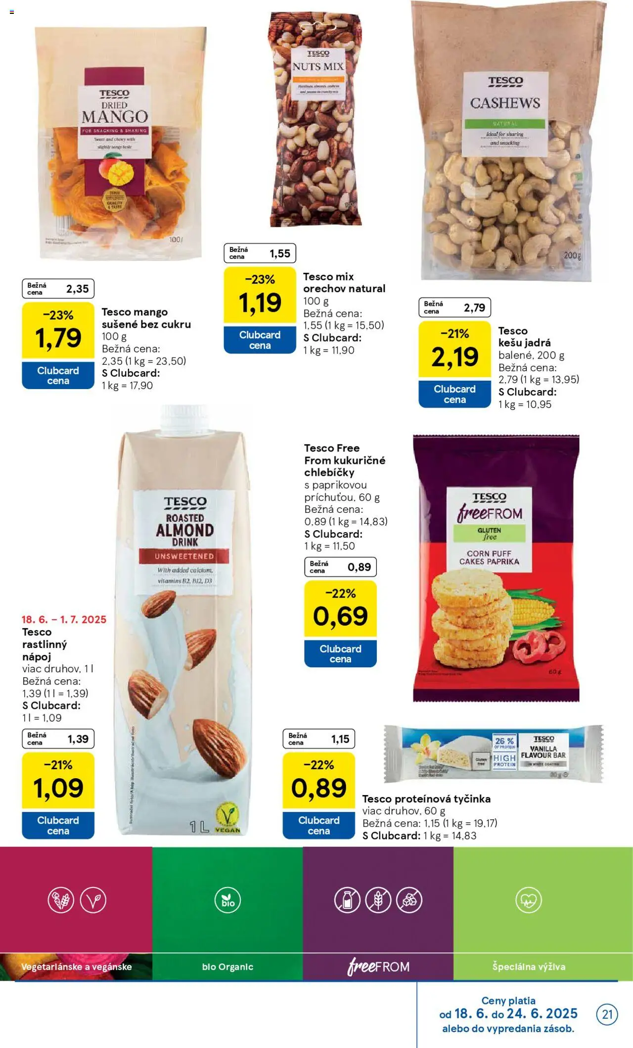 Tesco Hypermarket - leták │ platný od 18.06.2025 | Strana: 21 | Produkty: Paprika, Protein, Mango