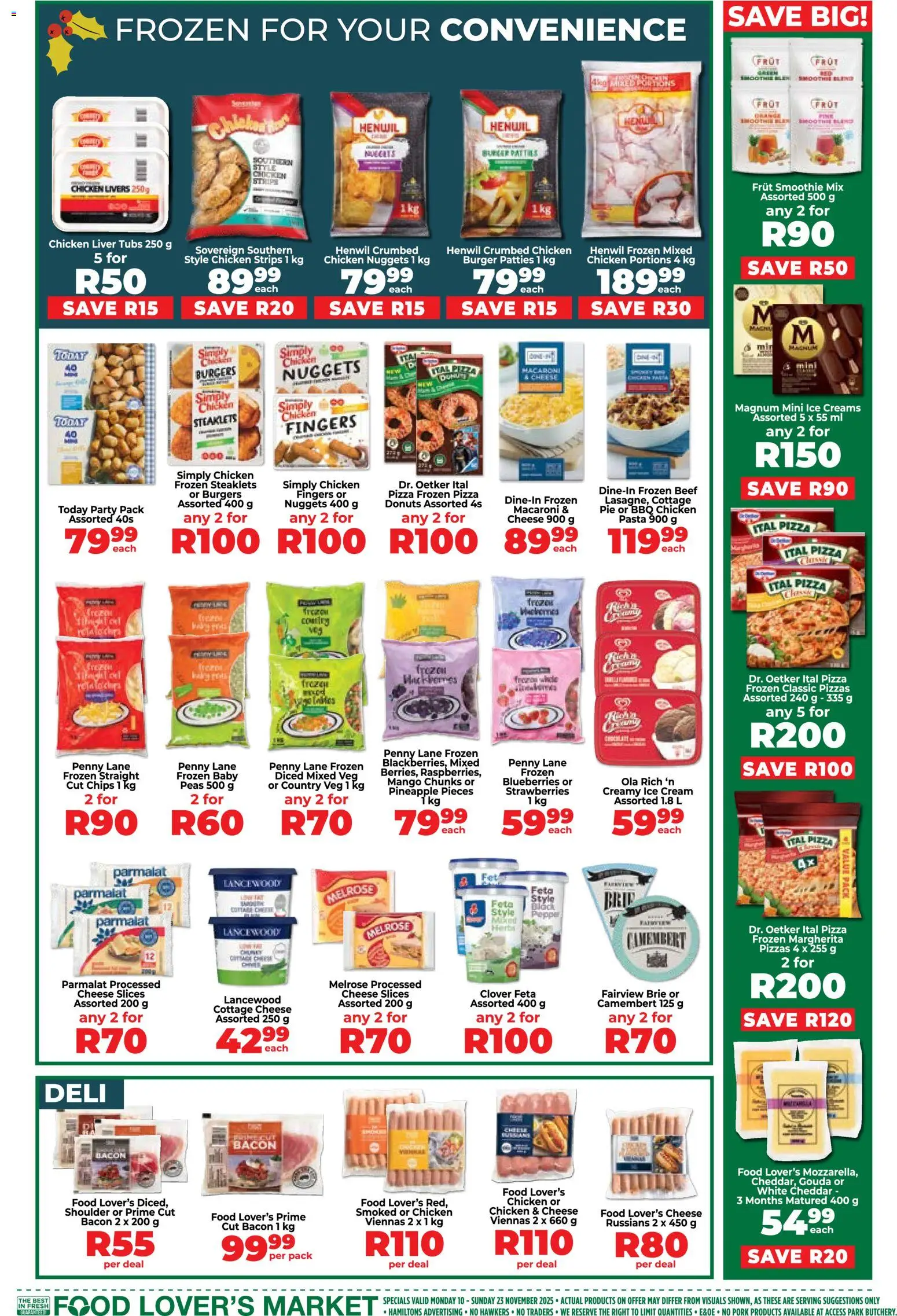 New Food Lover's Market catalogue – valid from 10.11.2025 | Page: 5 | Products: Chicken, Pineapple, Cream, Ice cream