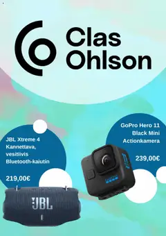 Clas Ohlson-mainoslehti voimassa 10.10.2025 alkaen