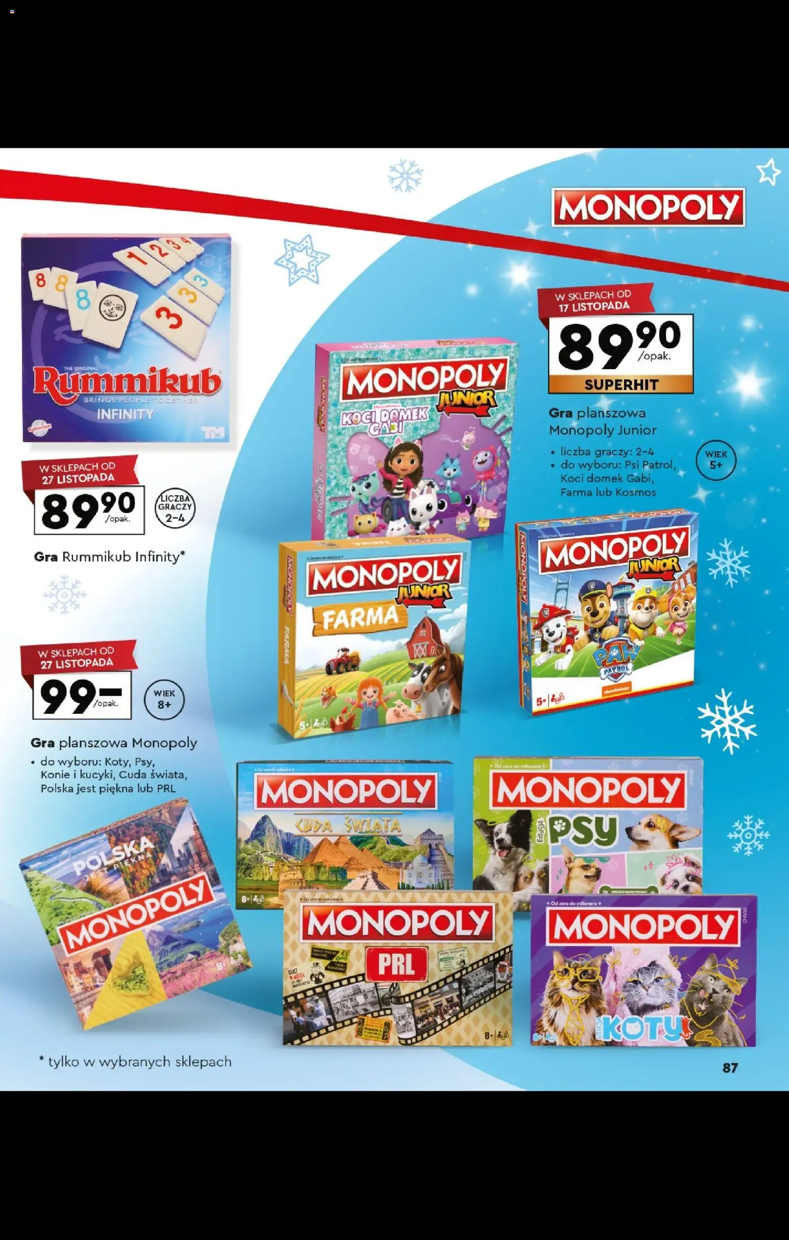 Biedronka gazetka - Kraina zabawek od 27.10.2025 | Strona: 87 | Produkty: Gra