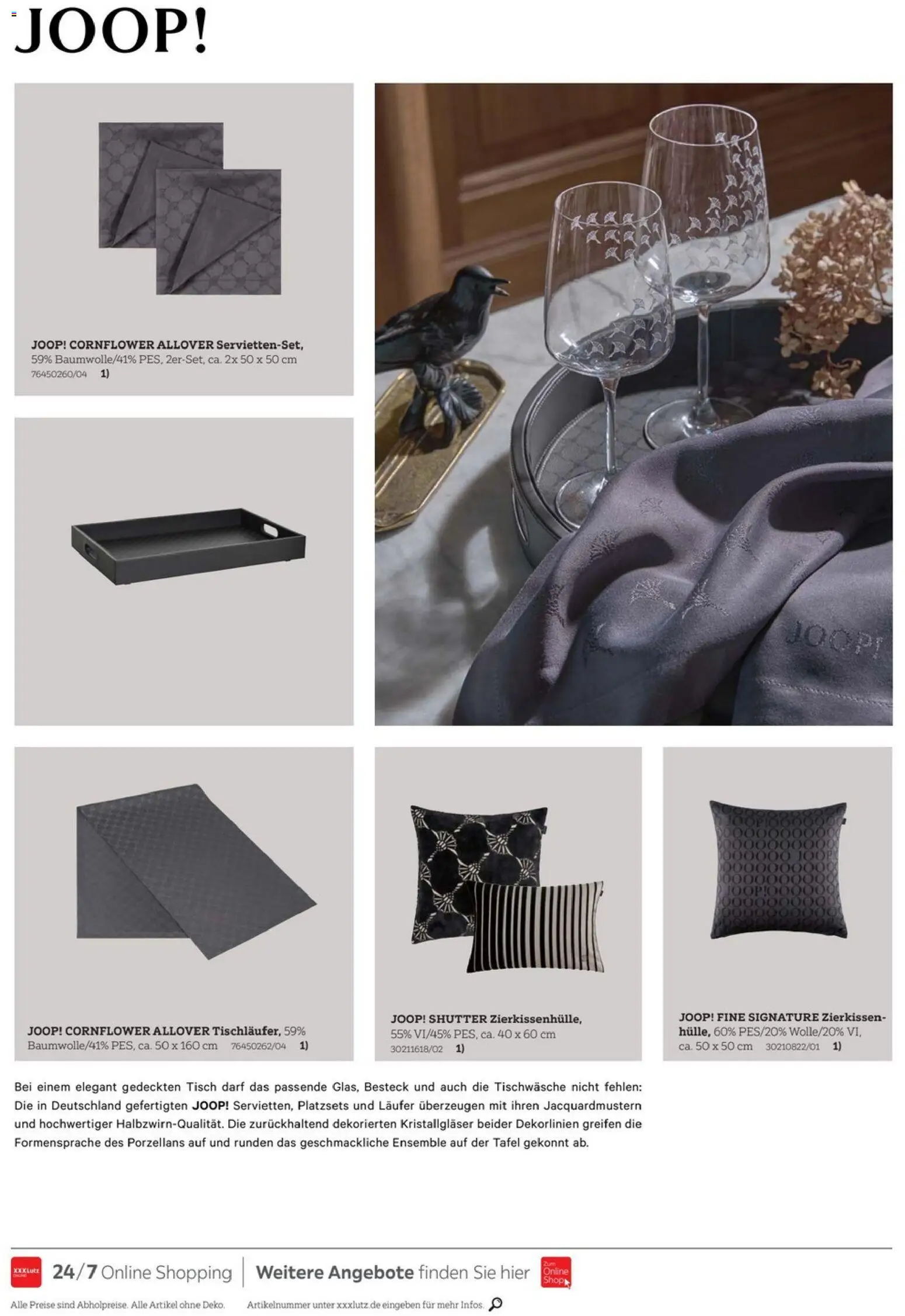 XXXL Lutz Home Collections Joop – gültig ab 30.11.2025 | Seite: 8 | Produkte: Tisch