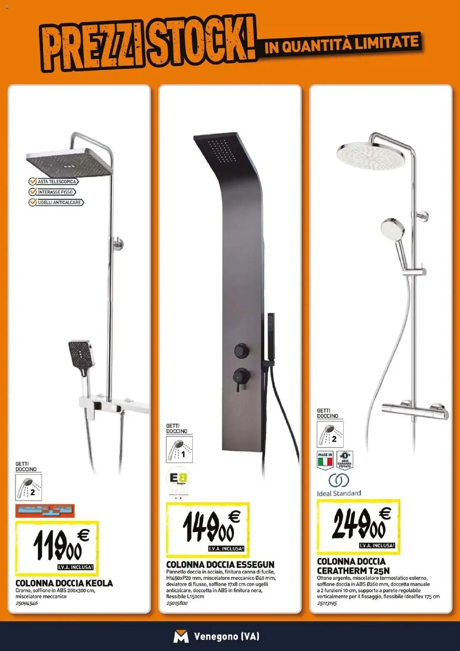 Volantino TECNOMAT del 26.03.2026 | Pagina: 3 | Prodotti: Anticalcare, Miscelatore, Doccia