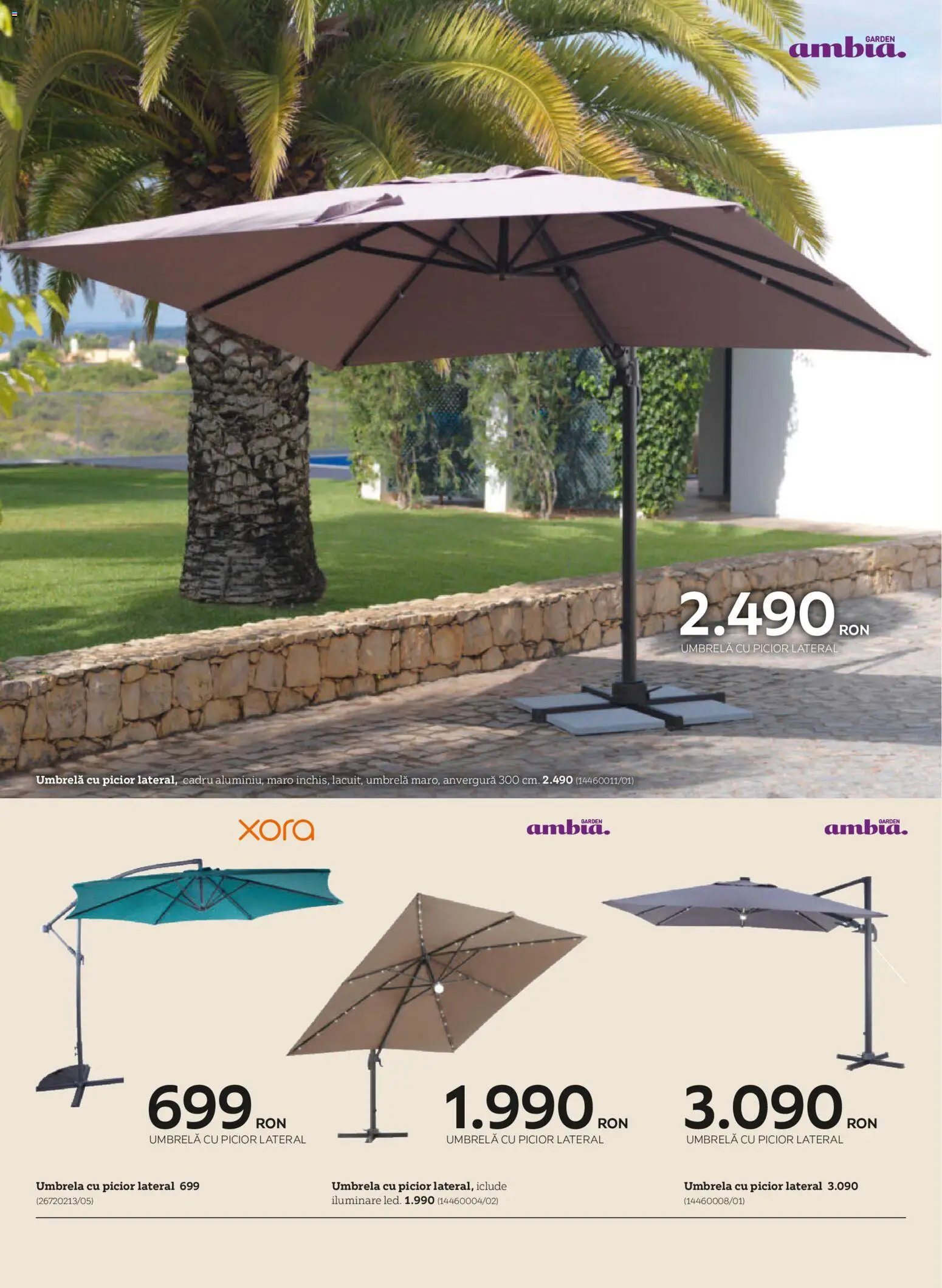 Noul catalog XXXLutz – valabil de la 09.03.2026 | Pagină: 22 | Produse: Umbrelă