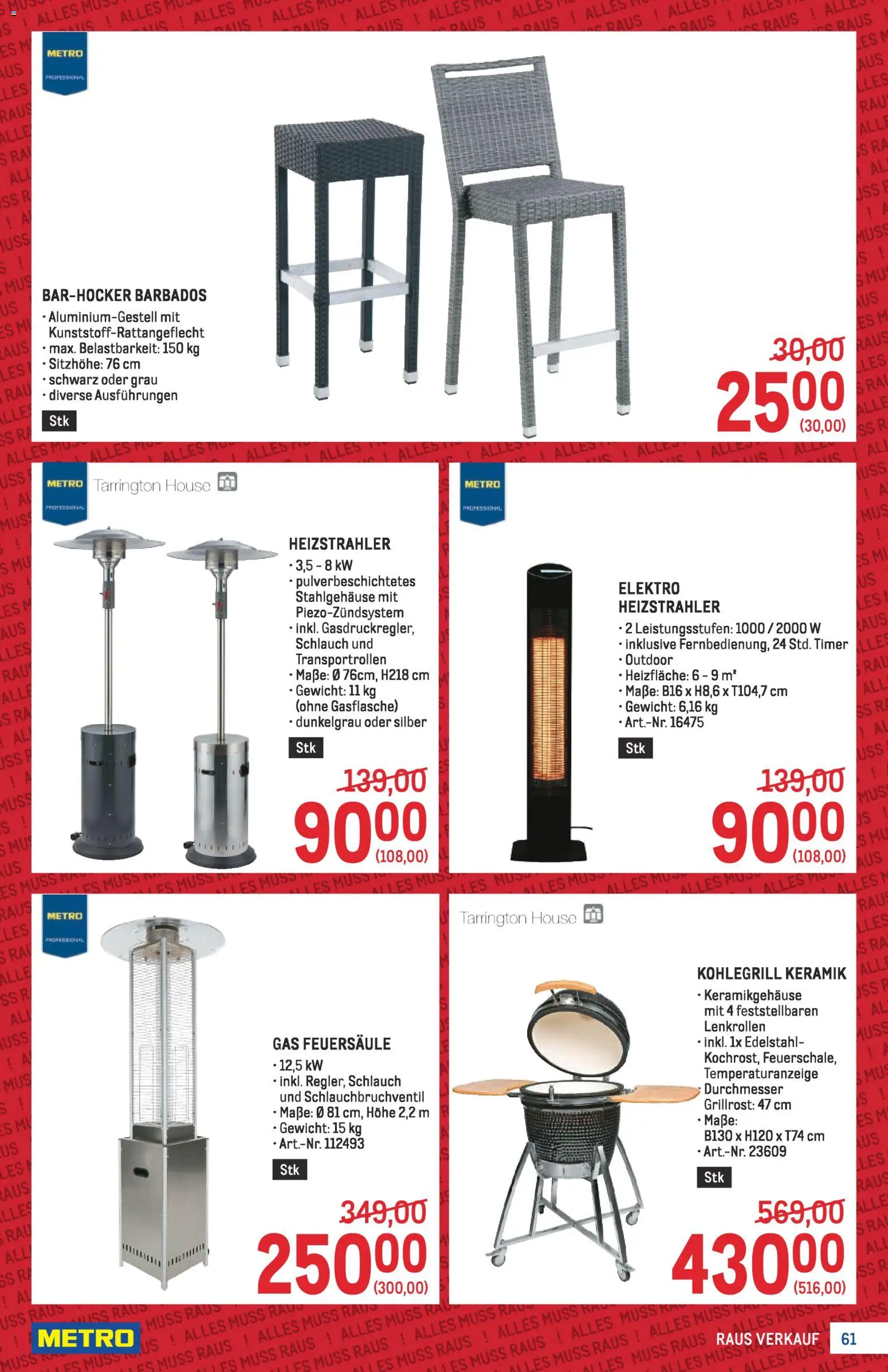 Metro Profi gültig ab 08.01.2026 | Seite: 61 | Produkte: Gewicht