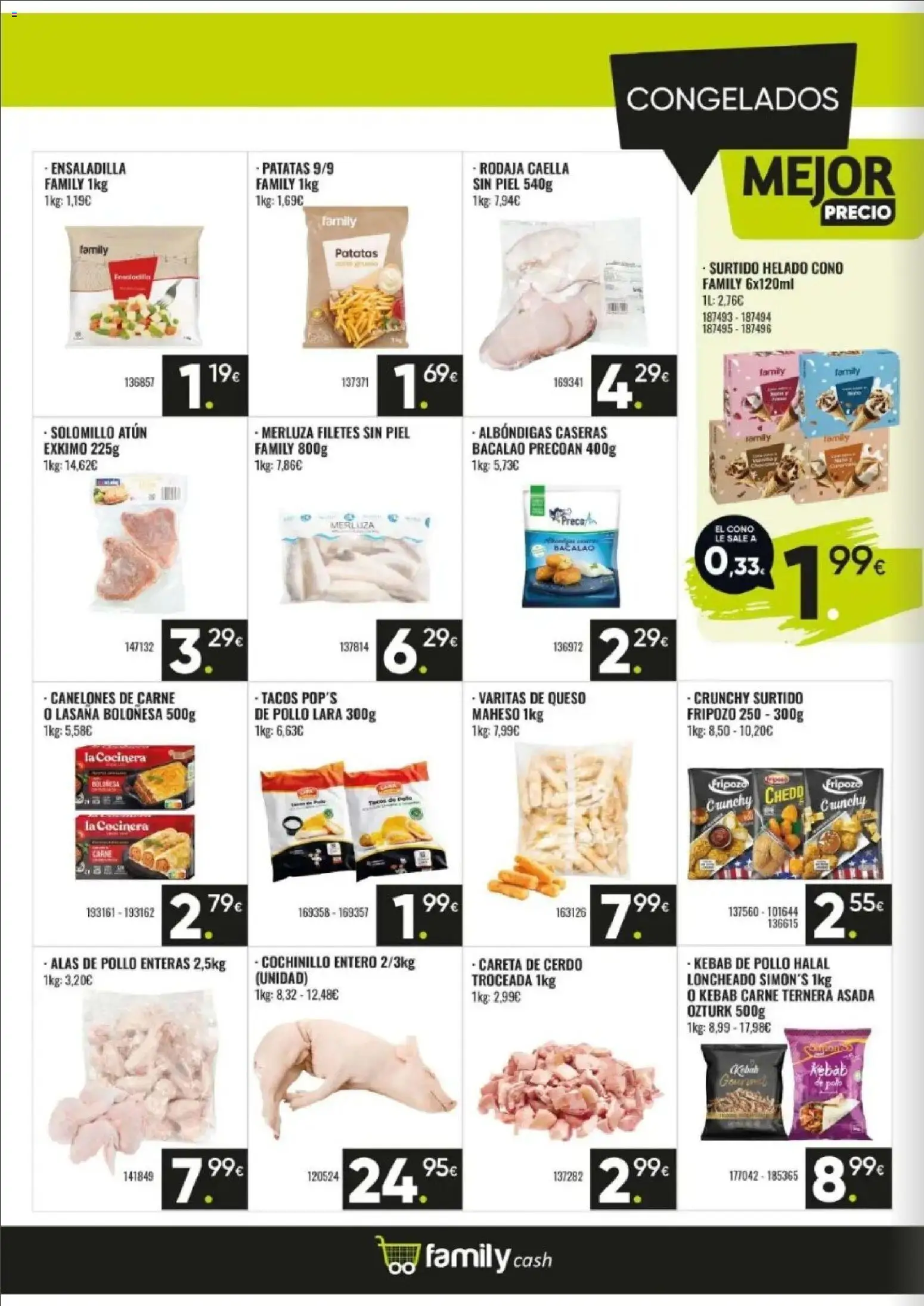 Family Cash folleto │ válido desde el 06.04.2026 | Página: 6 | Productos: Ensaladilla, Queso, Cerdo, Tacos
