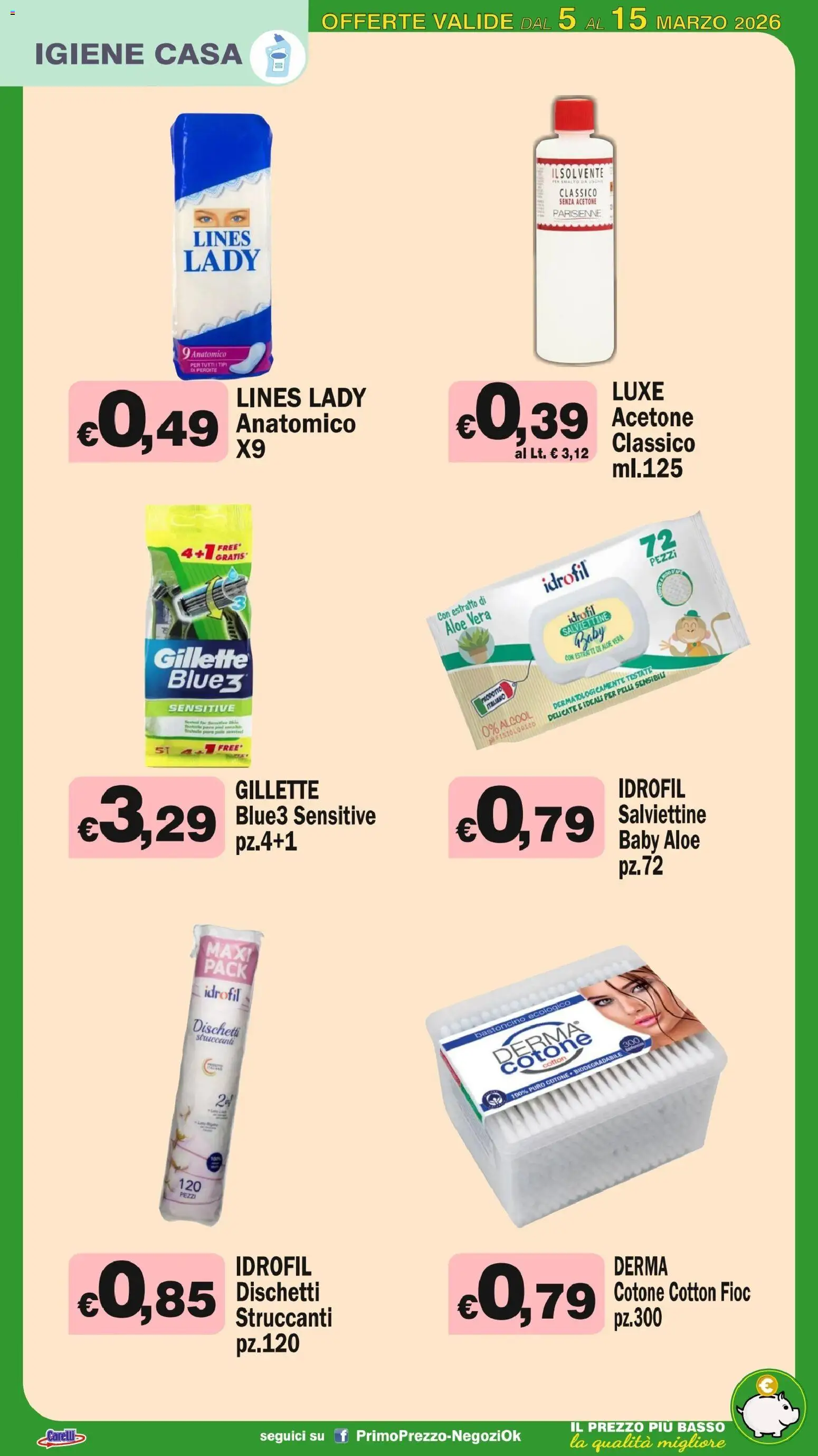 Volantino Primo Prezzo del 05.03.2026 | Pagina: 26 | Prodotti: Aloe vera