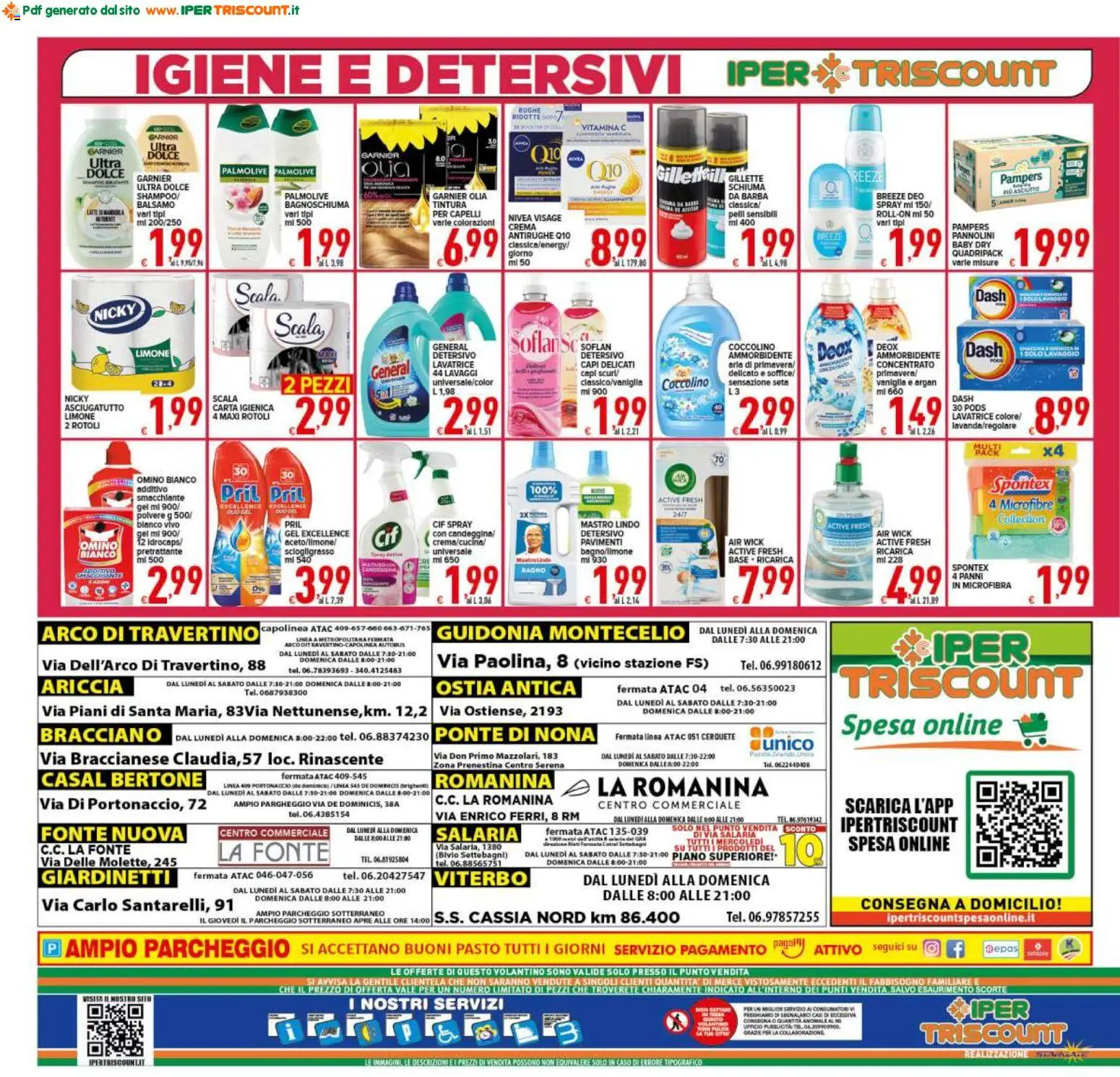 Volantino Ipertriscount del 16.01.2026 | Pagina: 20 | Prodotti: Balsamo, Carta igienica, Bagnoschiuma, Candeggina