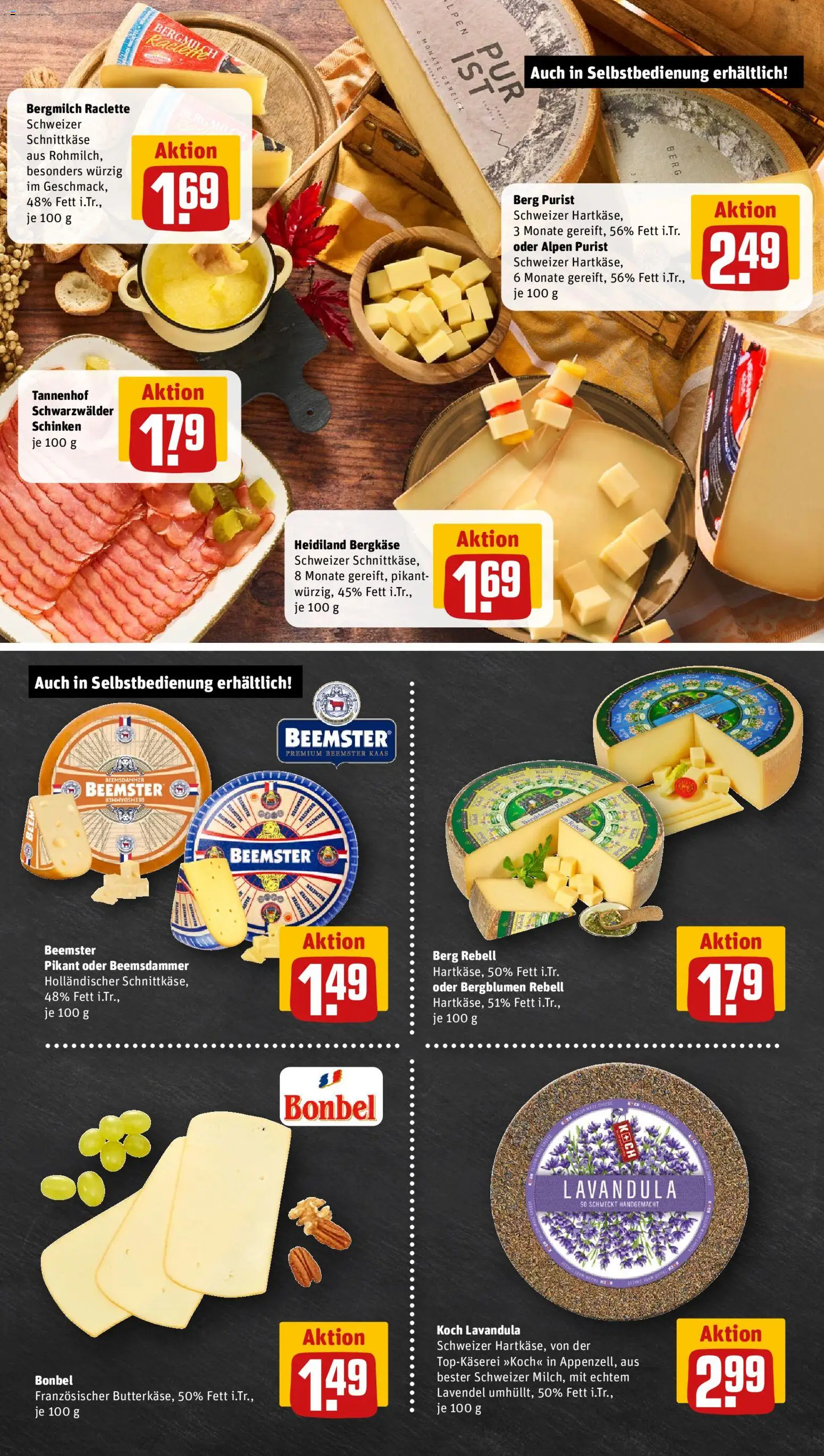 Rewe ihr Kaufpark Prospekt 	 – gültig ab 17.11.2025 | Seite: 9 | Produkte: Schinken, Raclette, Lavendel
