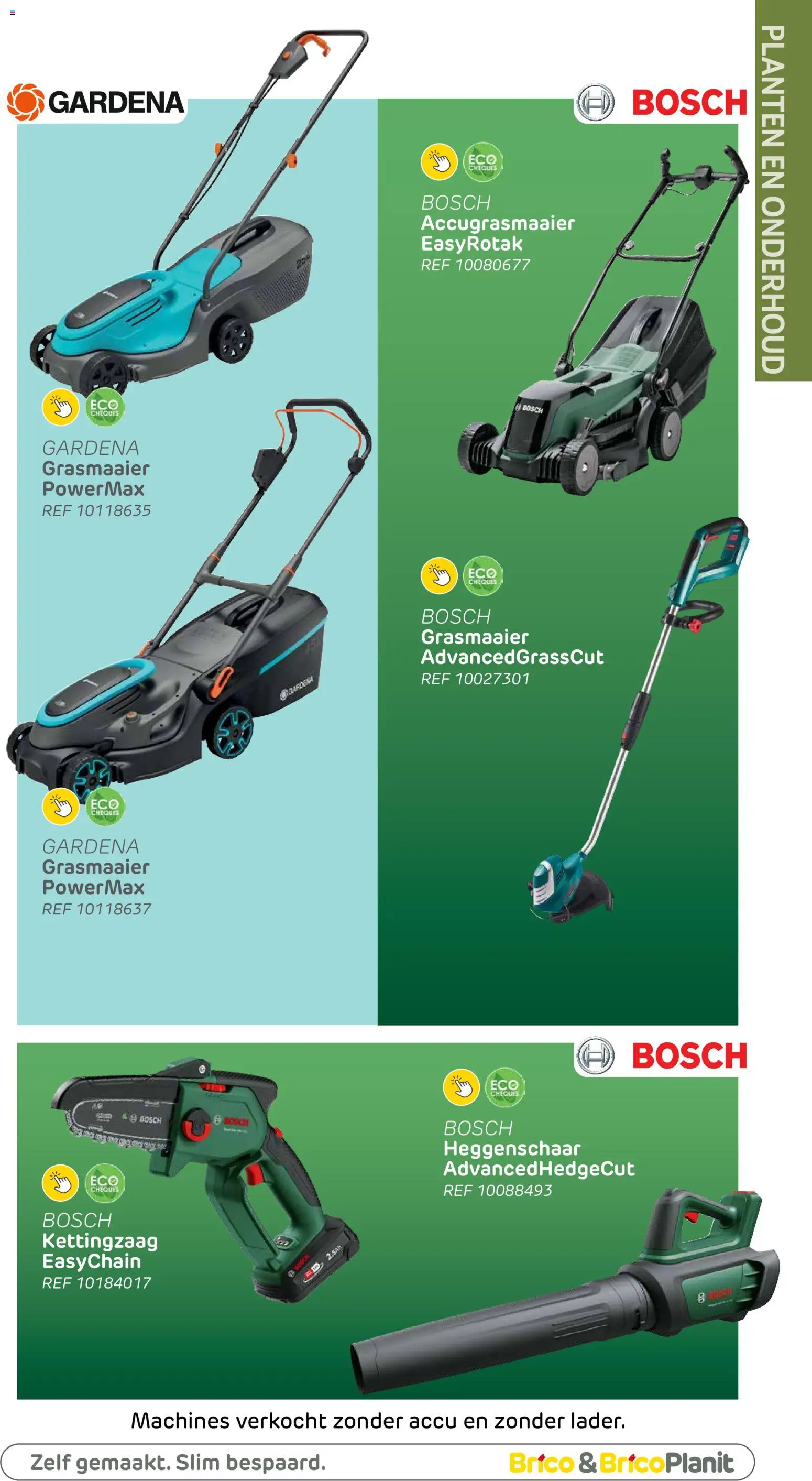 {H1} | Pagina: 130 | Producten: Sandwich, Sac de transport, Grasmaaier