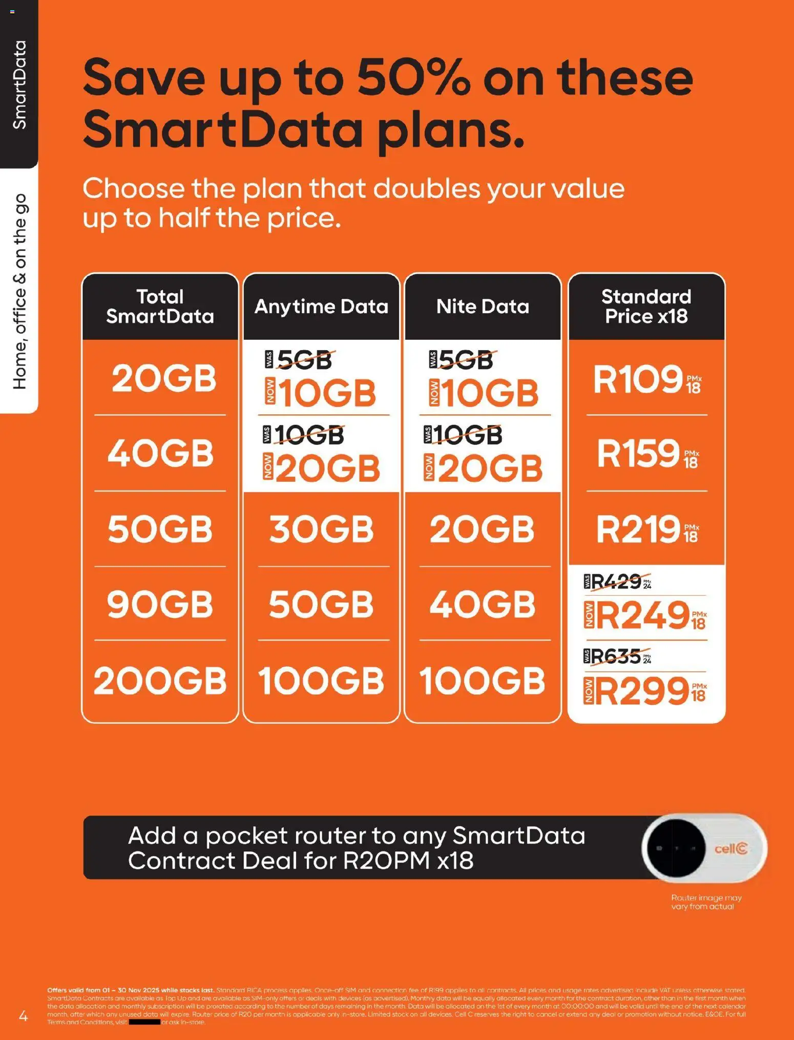 New Cell C catalogue – valid from 01.11.2025 | Page: 6