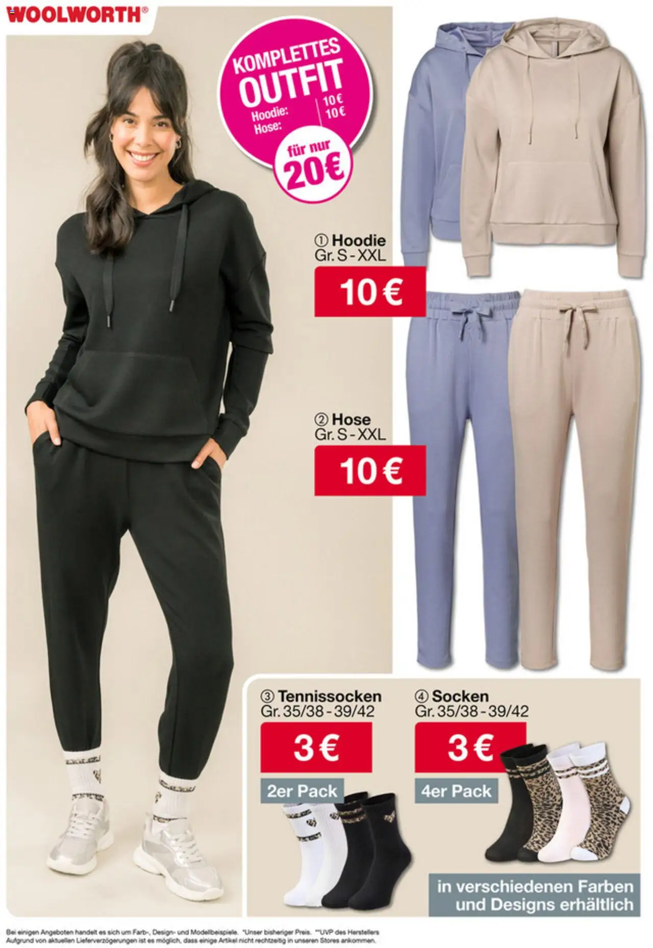 Woolworth Prospekt 	 – gültig ab 05.09.2025 | Seite: 12 | Produkte: Hoodie, Hose, Socken