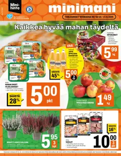 Minimani-mainoslehti voimassa 10.09.2025 alkaen