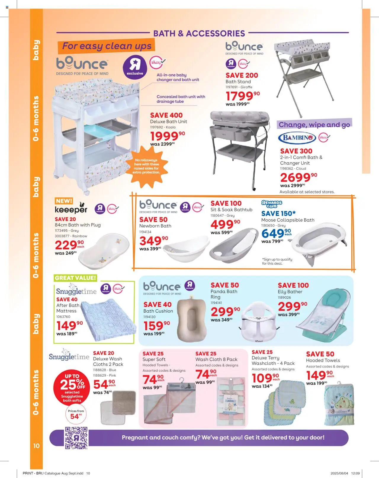 Babies R Us Specials │ valid from 21.08.2025 | Page: 10 | Products: Cushion, Mattress, Couch, Bath