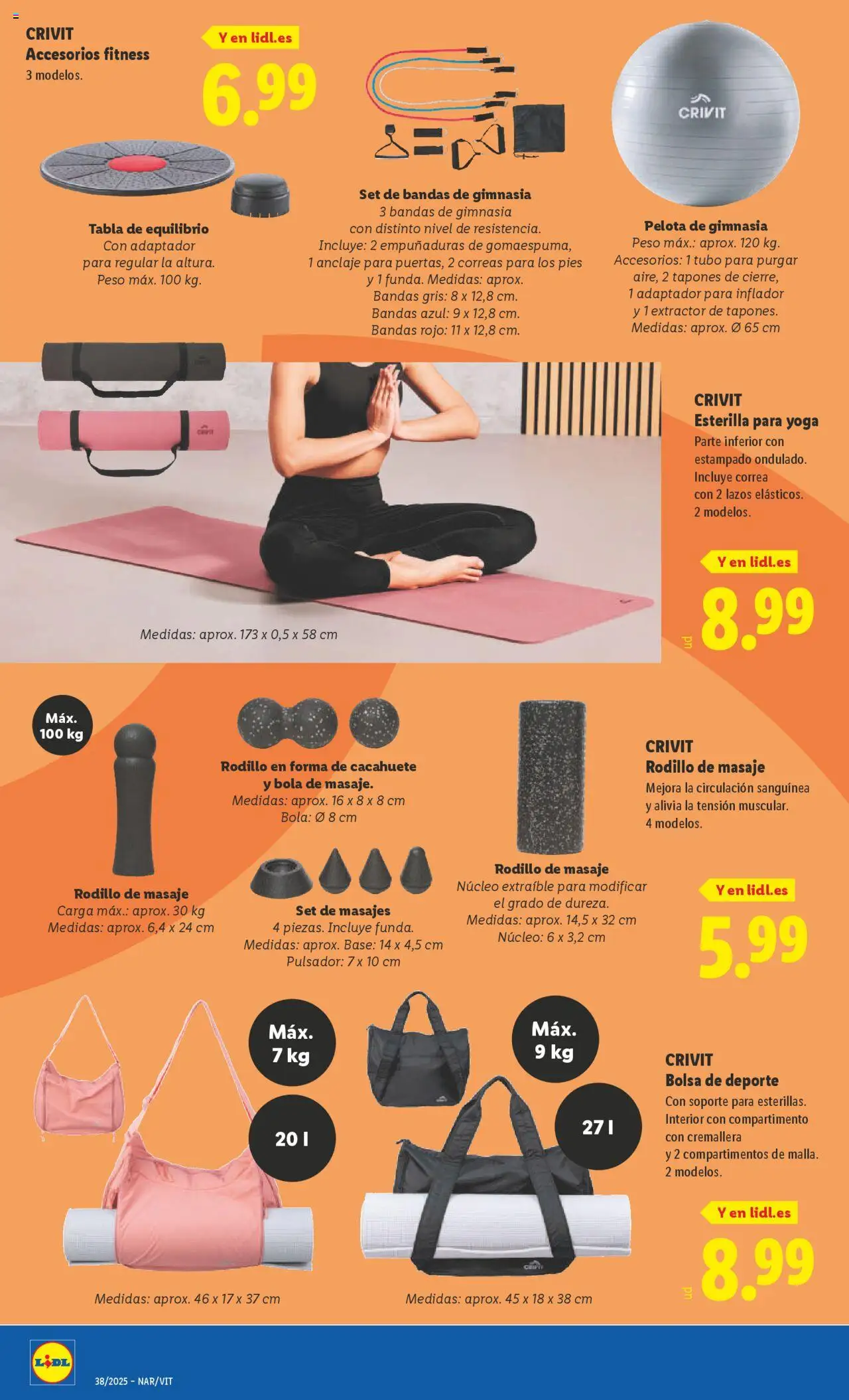 Lidl folleto de bazar │ válido desde el 15.09.2025 | Página: 22 | Productos: Inflador, Bolsa, Adaptador, Peso