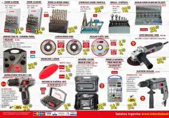 Inter Diskont katalog akcije – veljaven od 04.11.2025 | Stran: 4 | Izdelki: Orodje, Vrtalnik, Svedri, Brusilnik