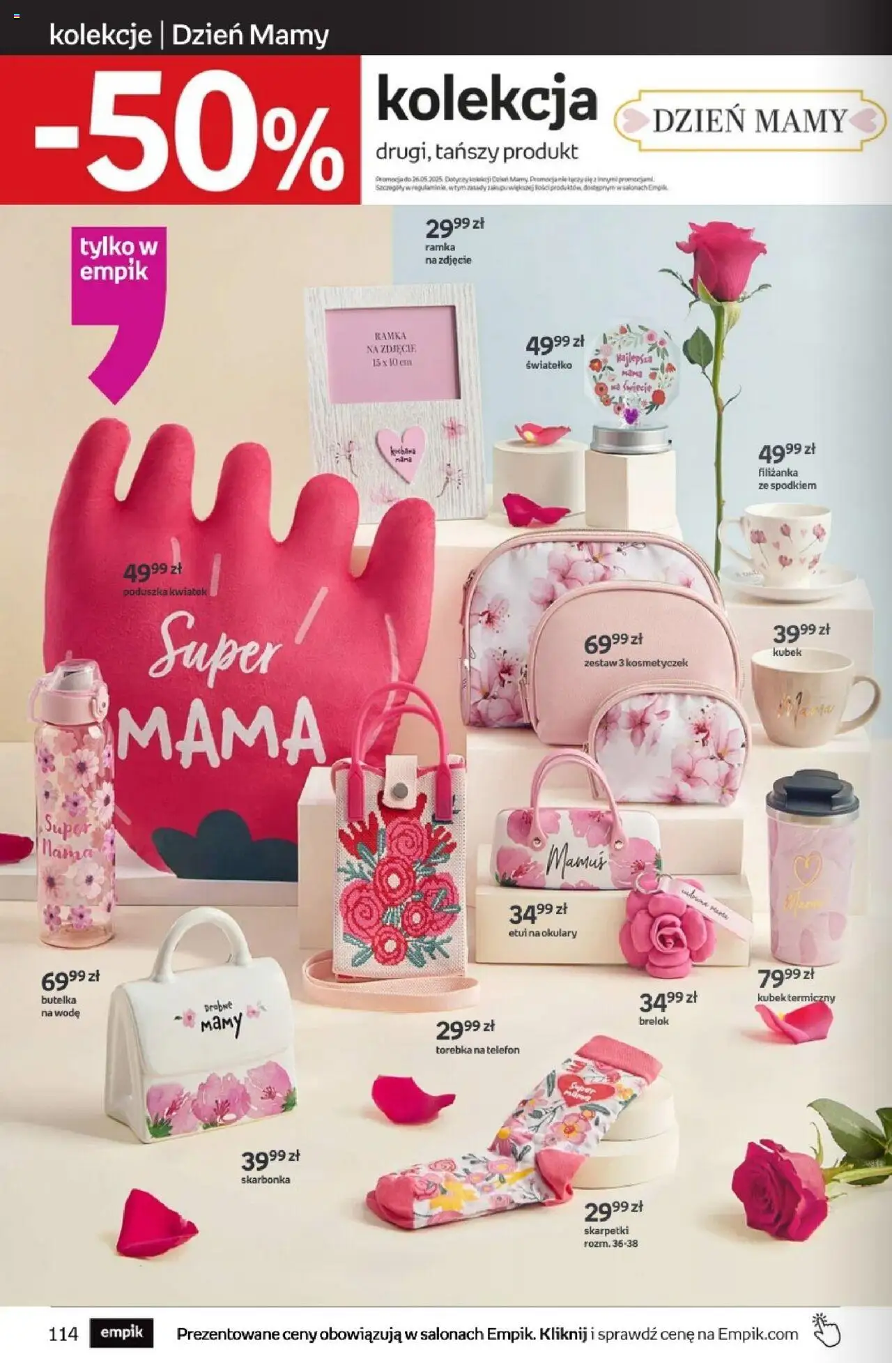 Empik promocje od 21.05.2025 | Strona: 114 | Produkty: Telefon, Torebka, Okulary, Skarpetki