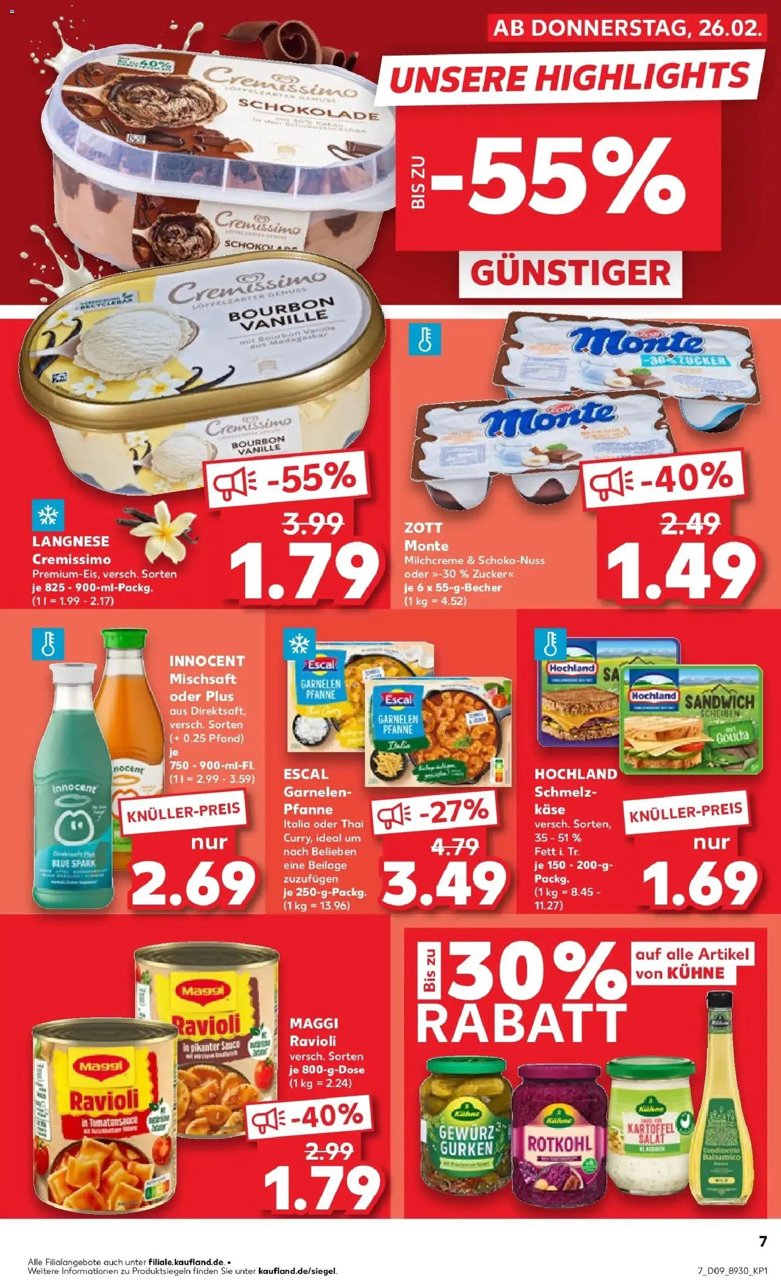 Kaufland prospekt Schorndorf	 – gültig ab 26.02.2026 | Seite: 7 | Produkte: Rotkohl, Balsamico, Gurken, Salat