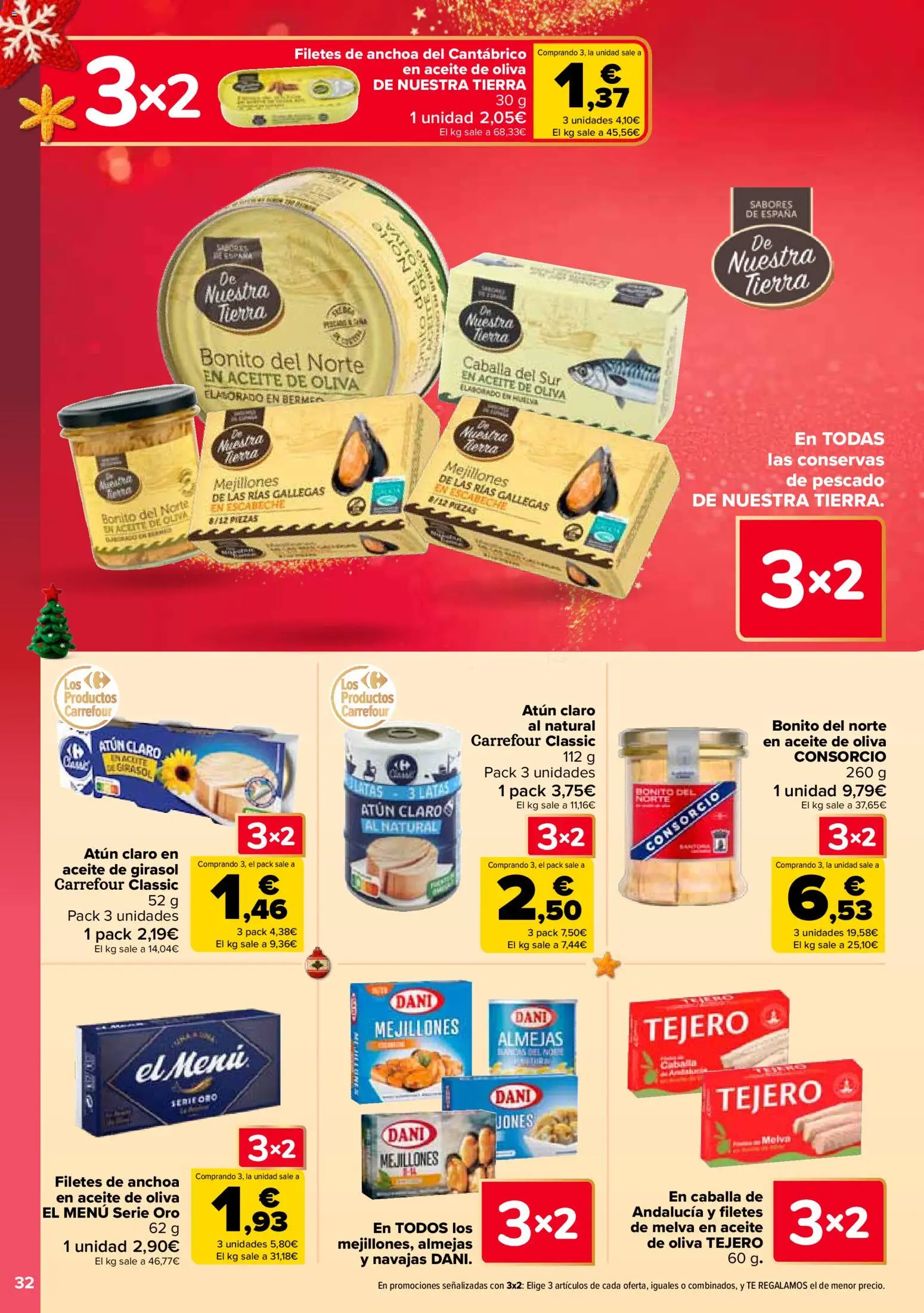 Carrefour folleto │ válido desde el 12.12.2025 | Página: 34 | Productos: Aceite de oliva, Aceite de girasol, Anchoa, Σταθμός εργασίας