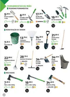 Pré-visualização Leroy Merlin Arquipélago da Madeira Jardim válido de 12.03.2026 | Página: 80 | Produtos: Enxada, Balde, Ferramentas, Vassoura