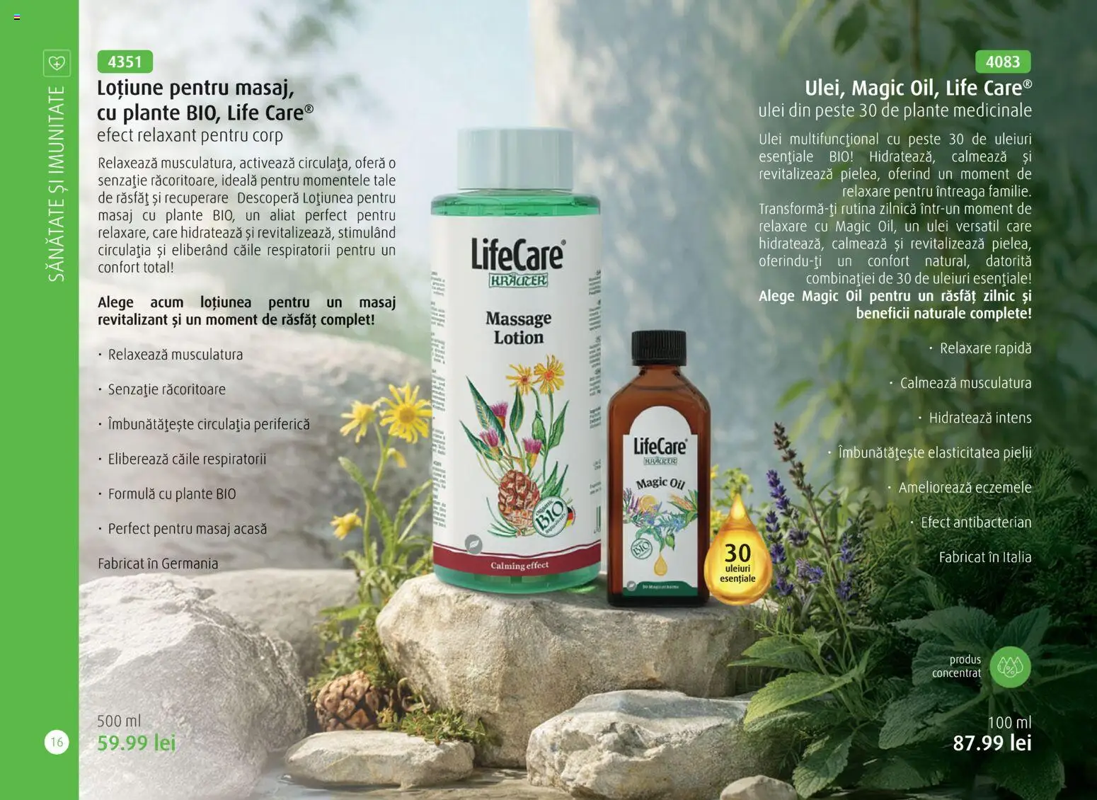 Noul catalog Life Care – valabil de la 01.04.2026 | Pagină: 18 | Produse: Şerit ödül, Ulei, Pește
