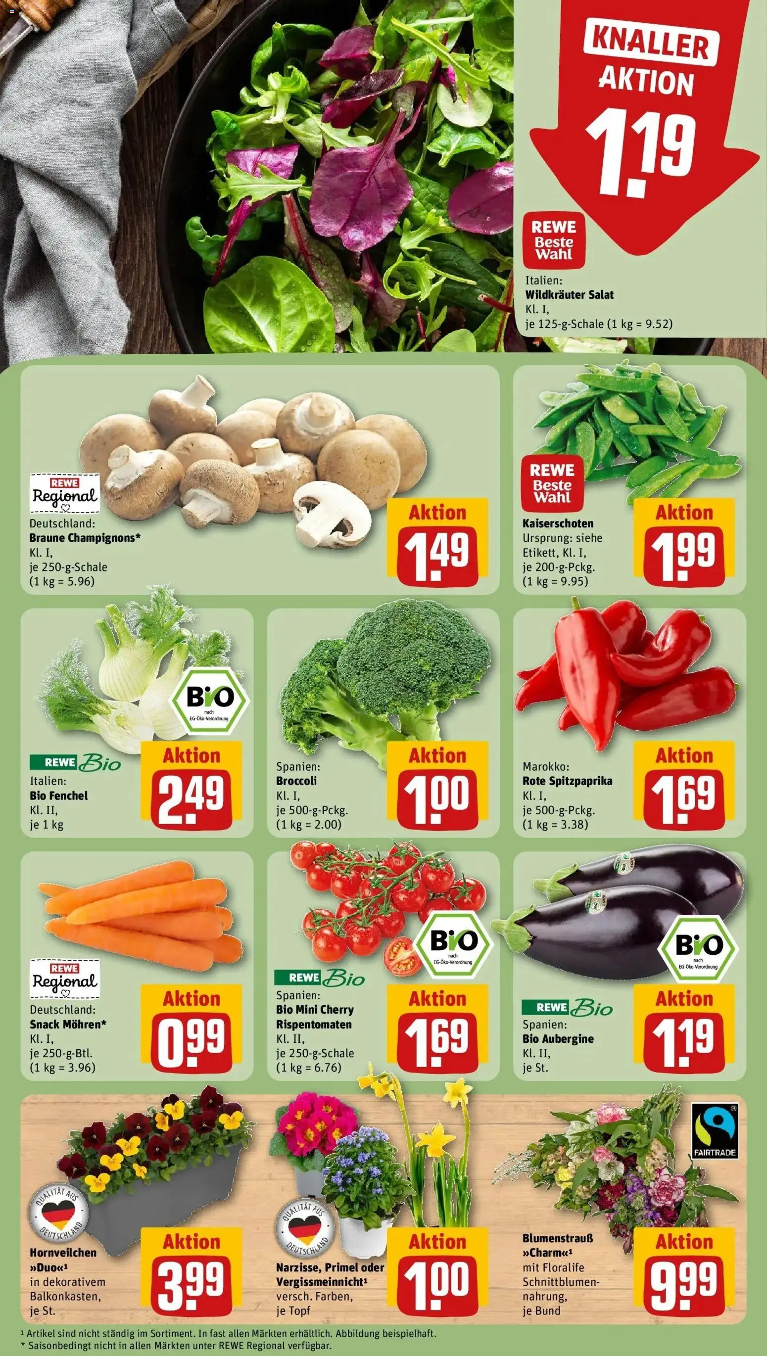 Rewe Prospekt Köln / Neustadt-Nord	 – gültig ab 09.03.2026 | Seite: 7 | Produkte: Aubergine, Salat